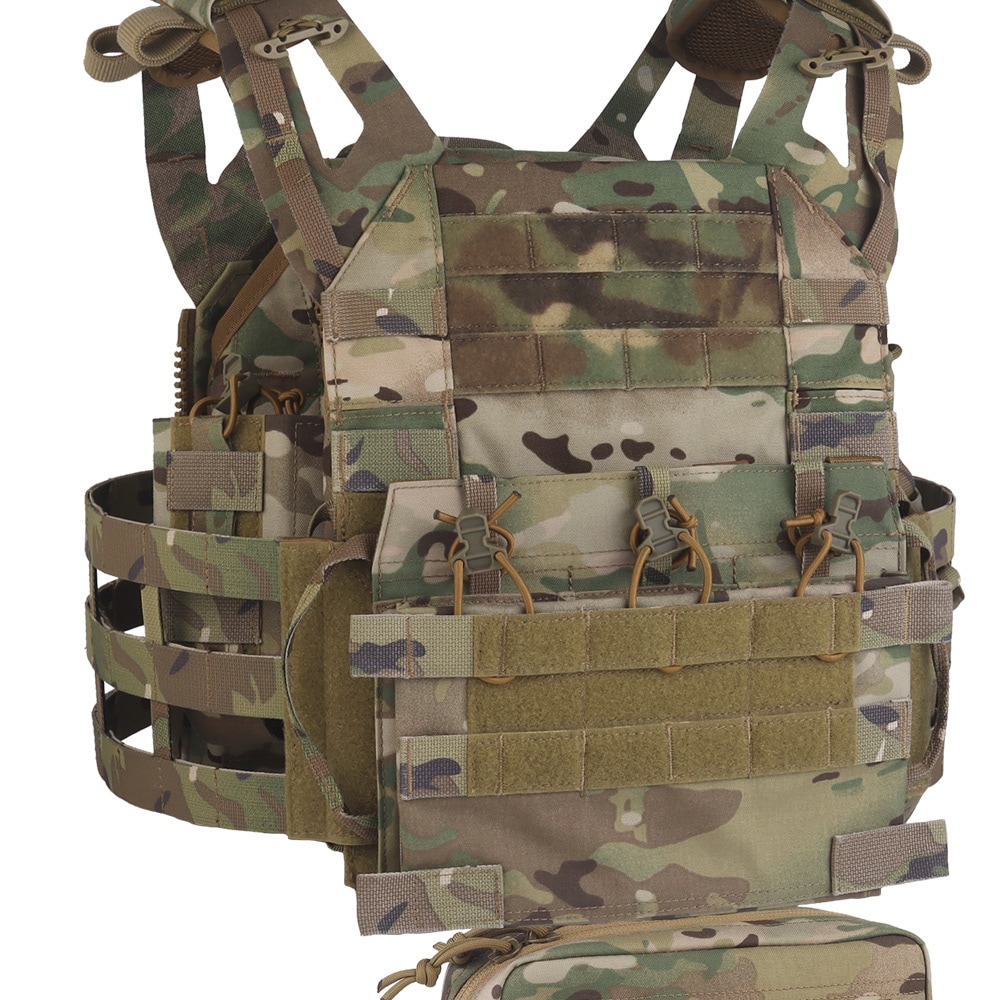 Gilet tactique VE-106 Plate Carrier Wosport - MultiCam