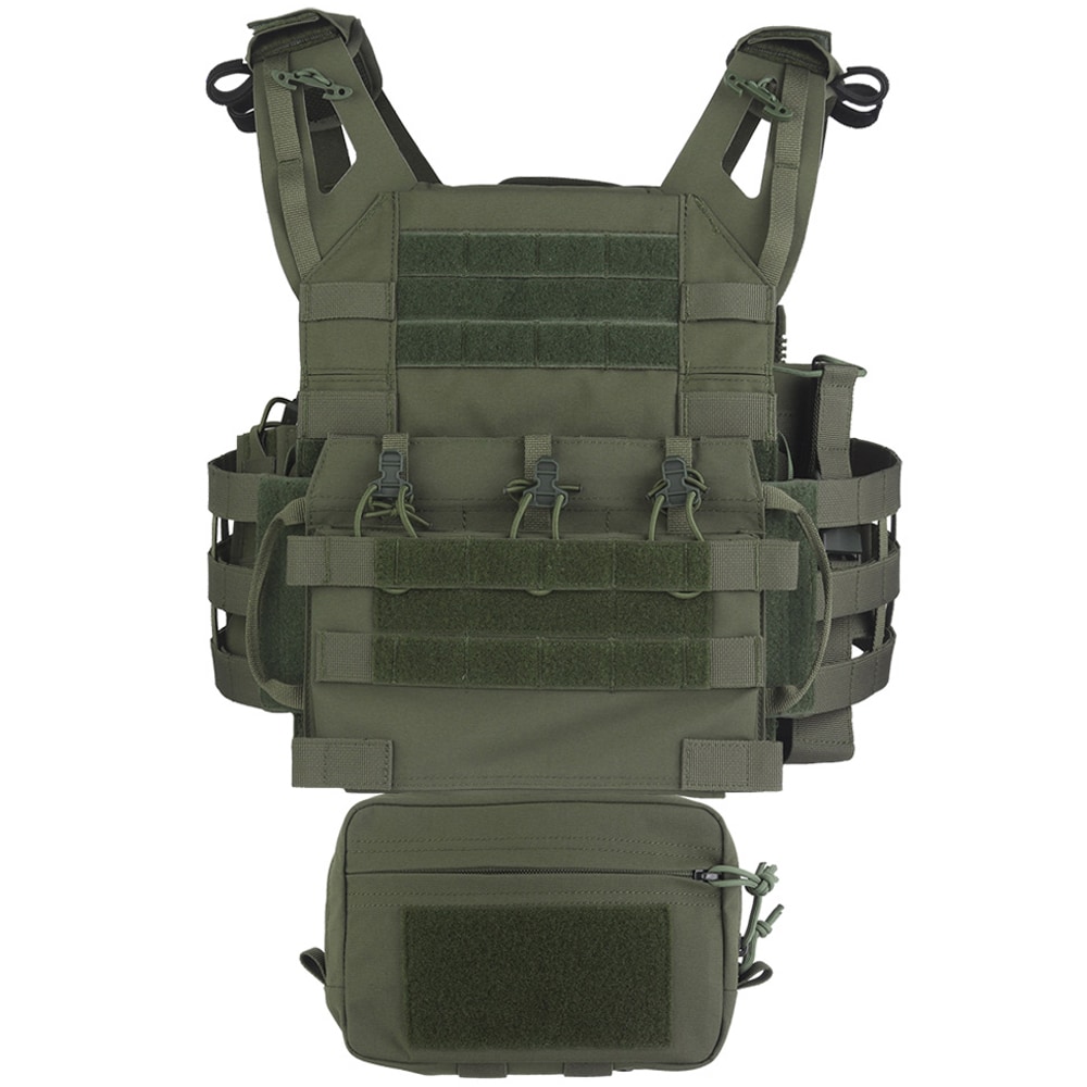 Gilet tactique VE-106 Plate Carrier Wosport - Ranger Green