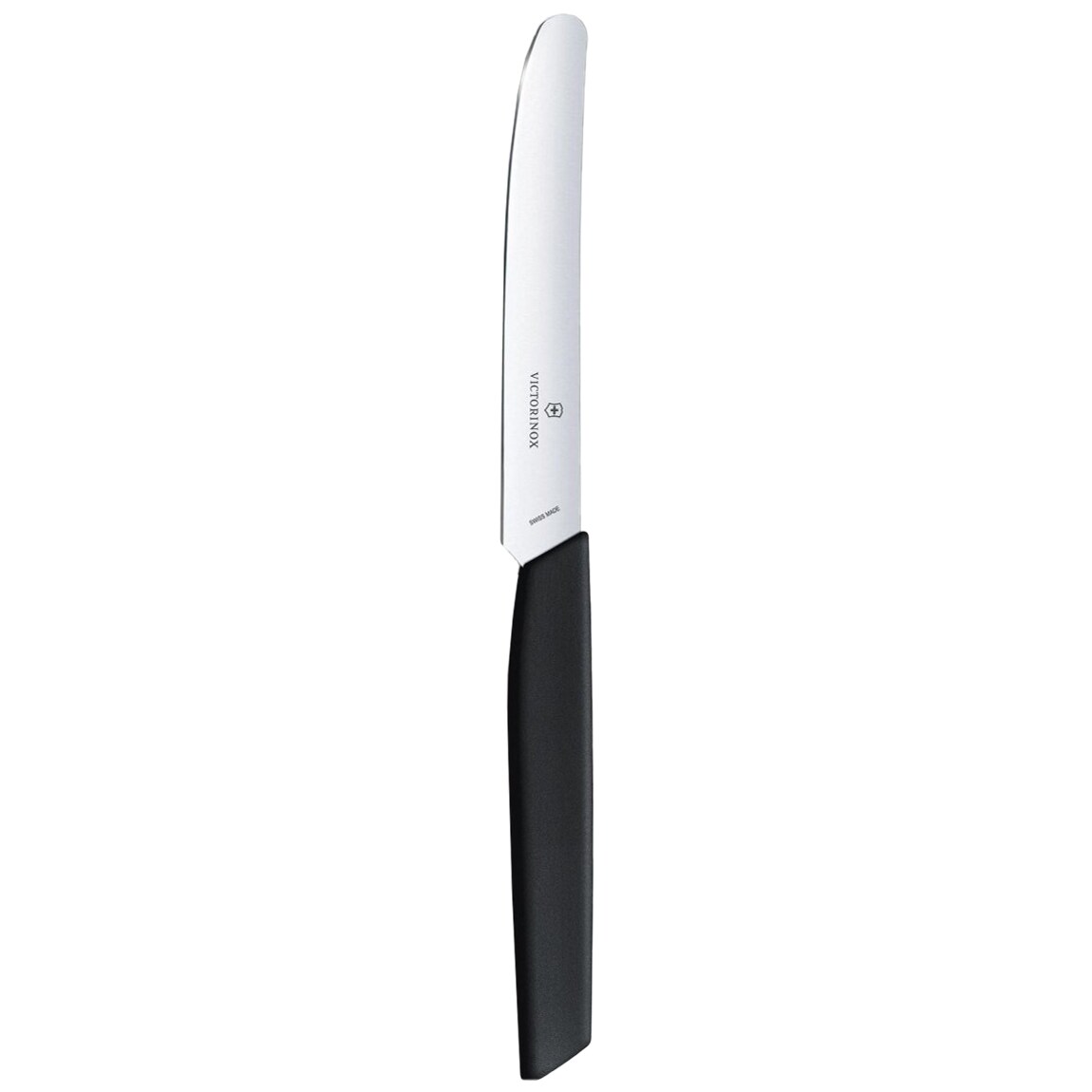 Couteau de cuisine lame lisse avec pointe arrondie 11 cm Swiss Modern Victorinox - Black