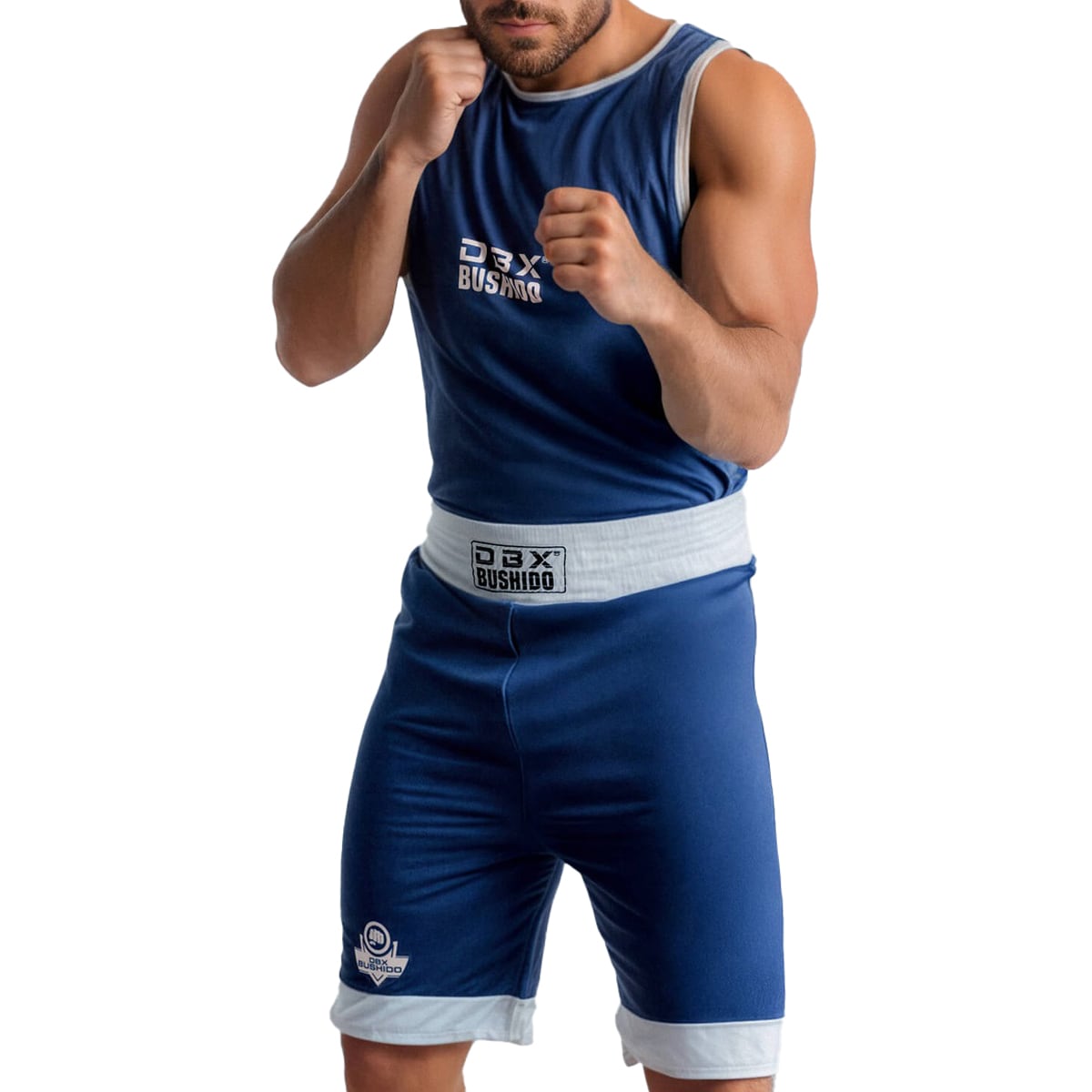 Tenue de boxe double face DBX Bushido - Bleu/Rouge