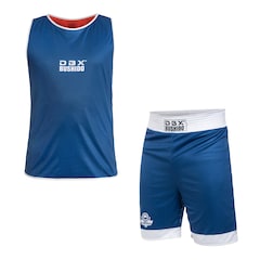 Tenue de boxe double face DBX Bushido - Bleu/Rouge