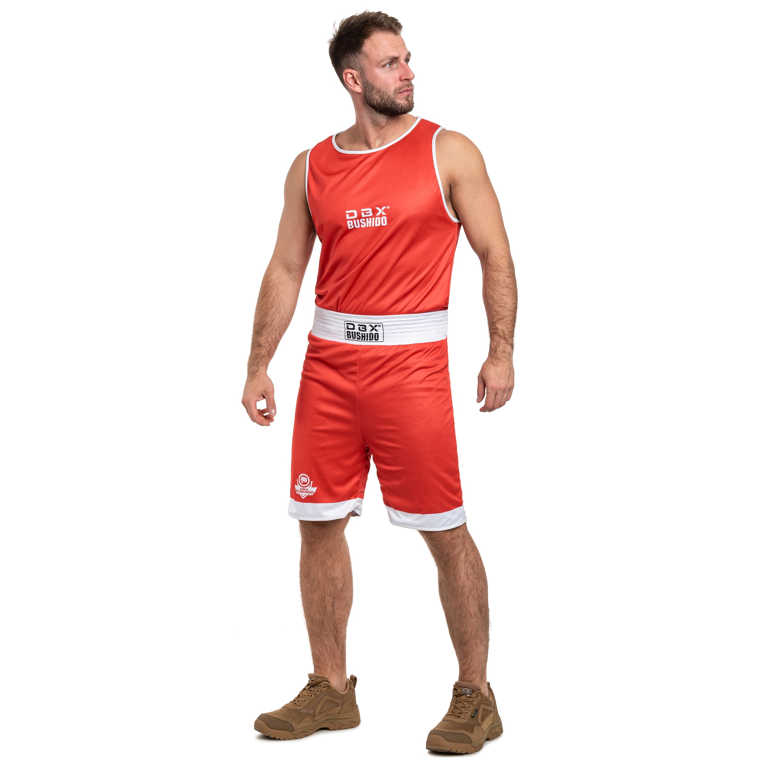 Tenue de boxe double face DBX Bushido - Bleu/Rouge