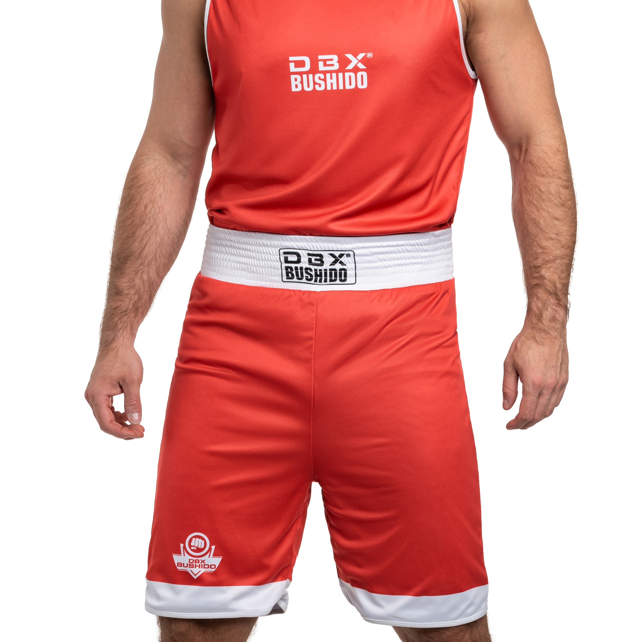 Tenue de boxe double face DBX Bushido - Bleu/Rouge