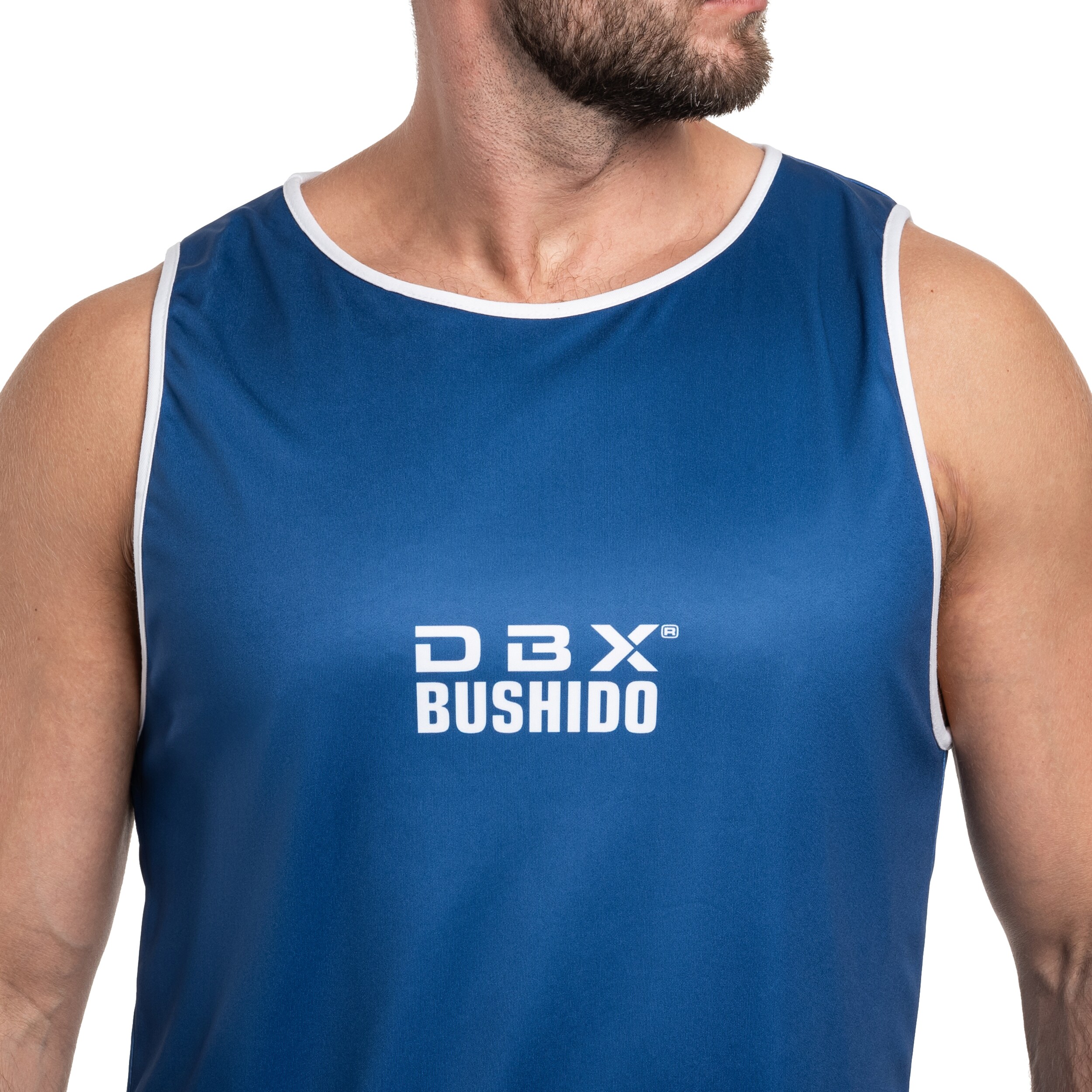 Tenue de boxe double face DBX Bushido - Bleu/Rouge