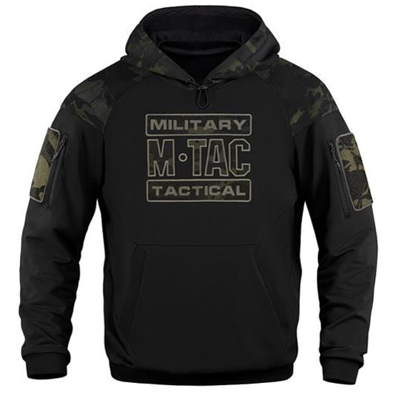Sweatshirt Hoodie Combat M-Tac - Black MultiCam