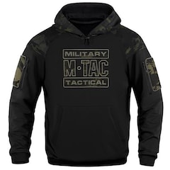 Sweatshirt Hoodie Combat M-Tac - Black MultiCam
