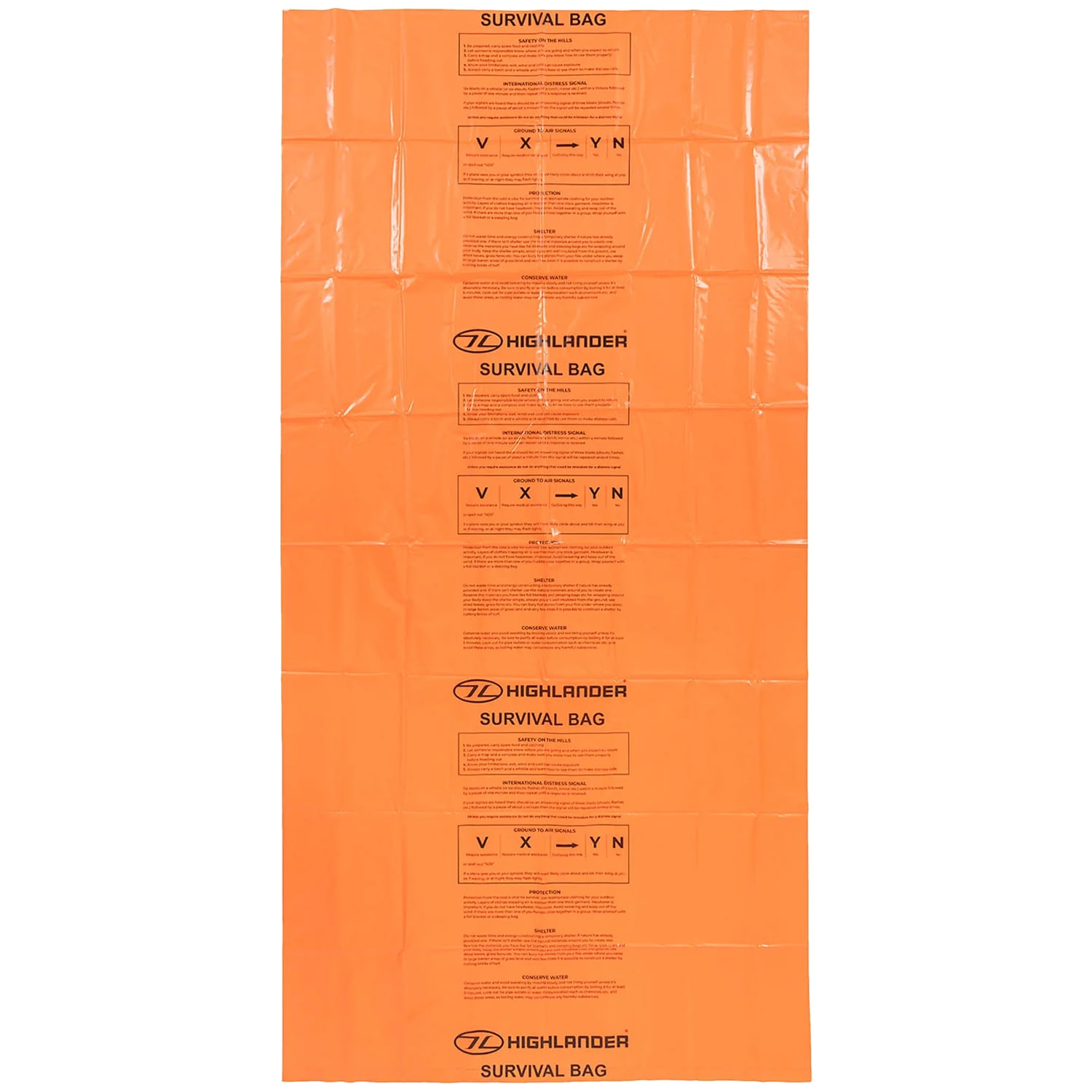 Sac de couchage thermique Emergency/Survival Bag Highlander - Orange