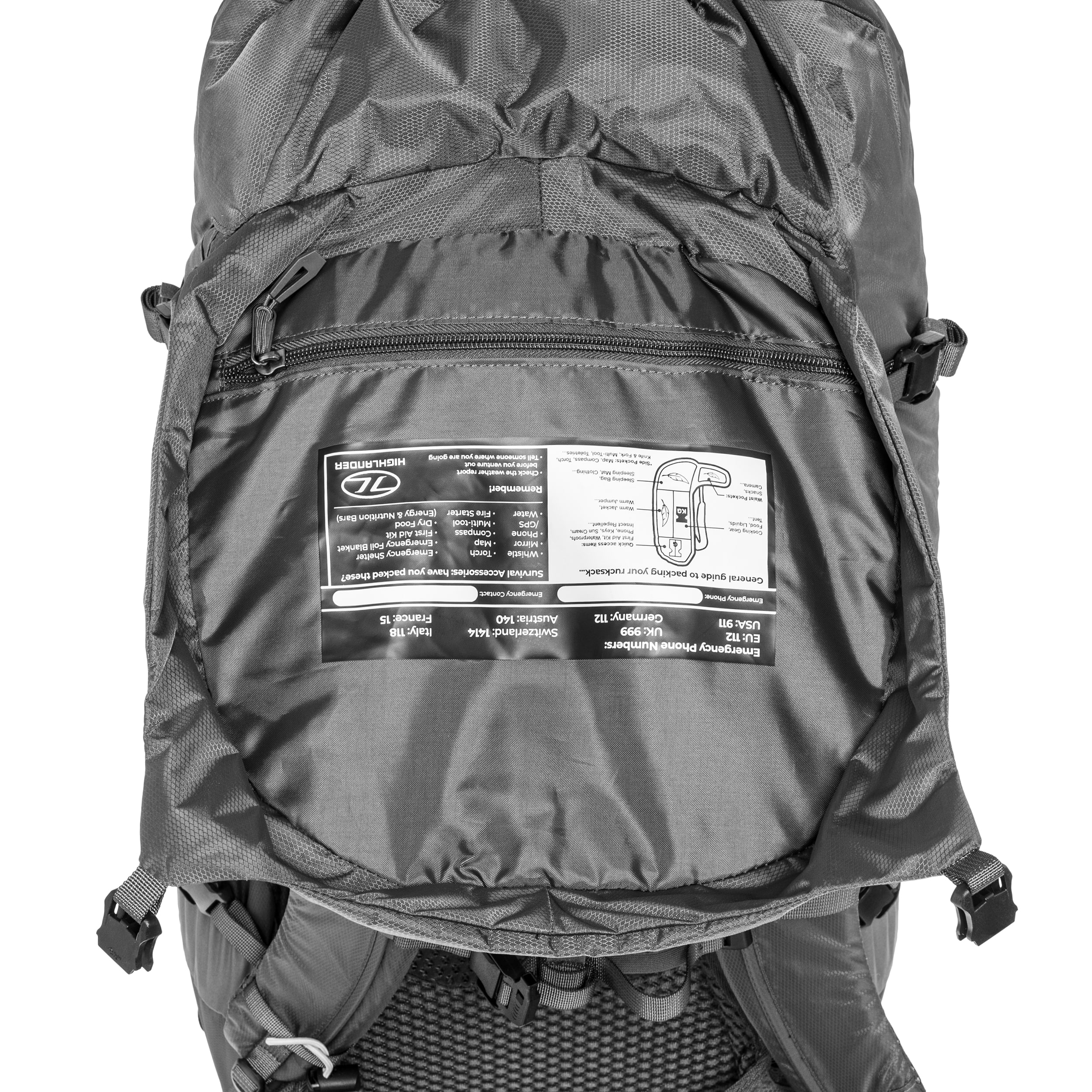 Sac à dos pour femmes Outdoor Ben Nevis 52 L Highlander - Grey