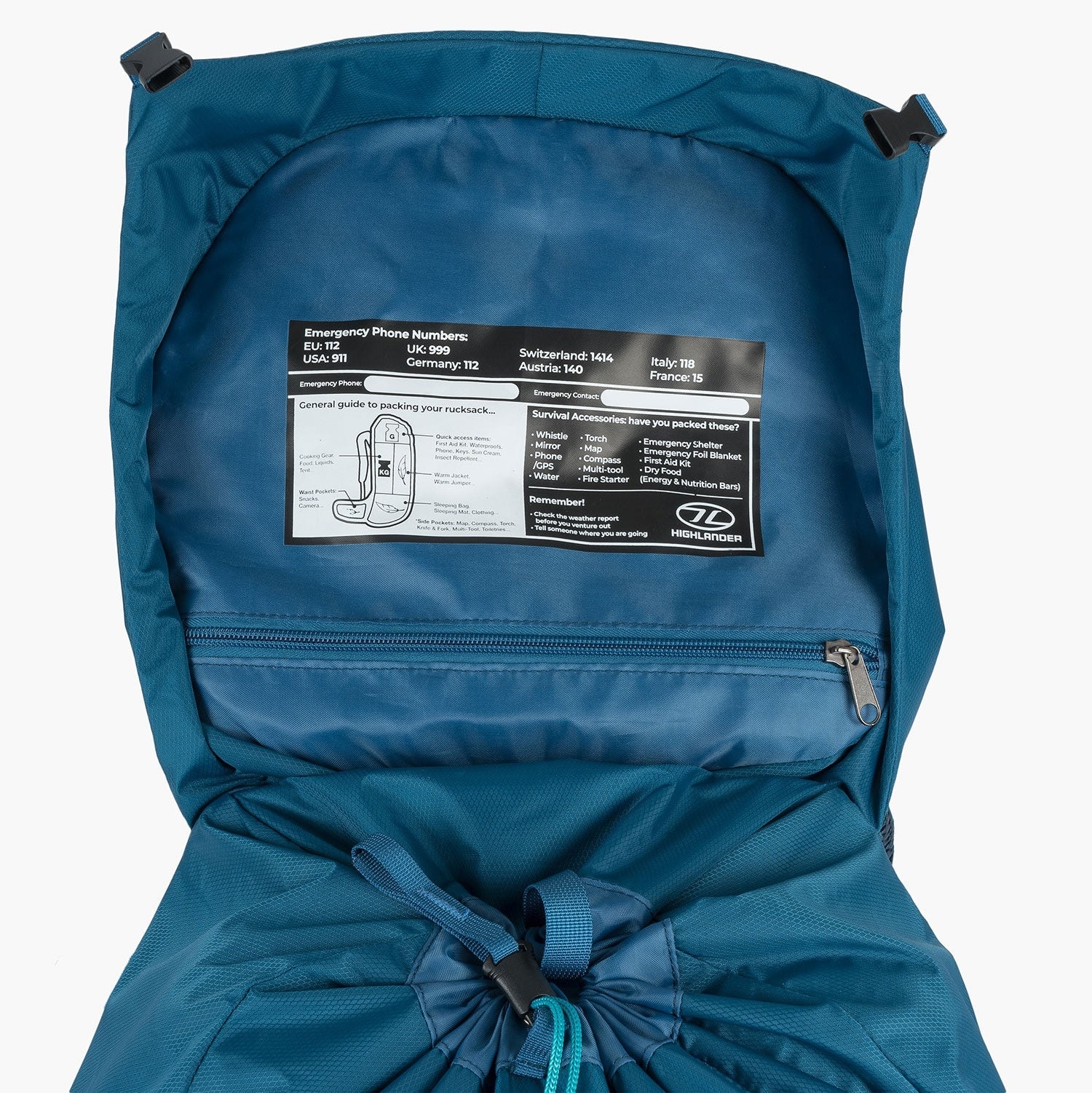 Sac à dos pour femmes Outdoor Ben Nevis 52 L Highlander - Petrol Blue