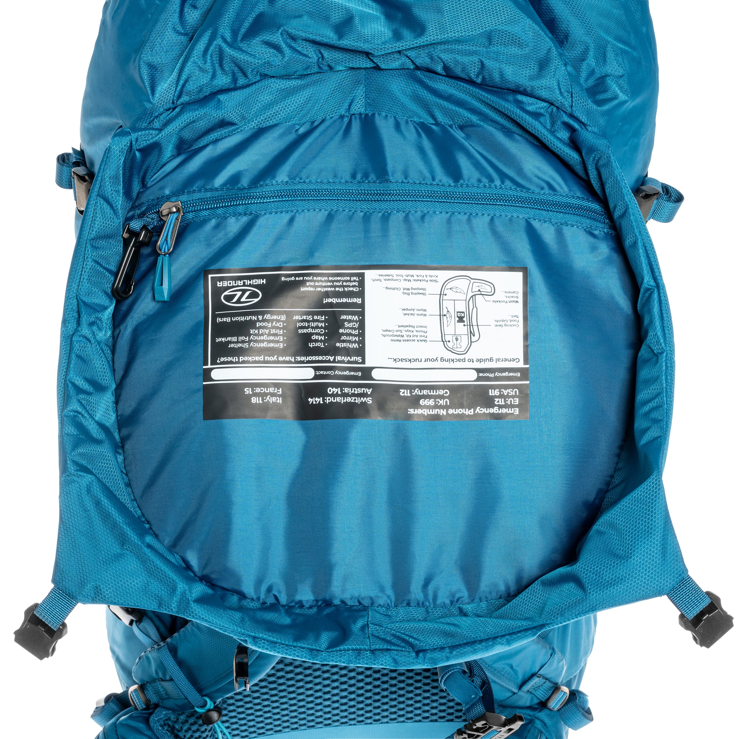 Sac à dos pour femmes Outdoor Ben Nevis 65 L Highlander - Petrol Blue