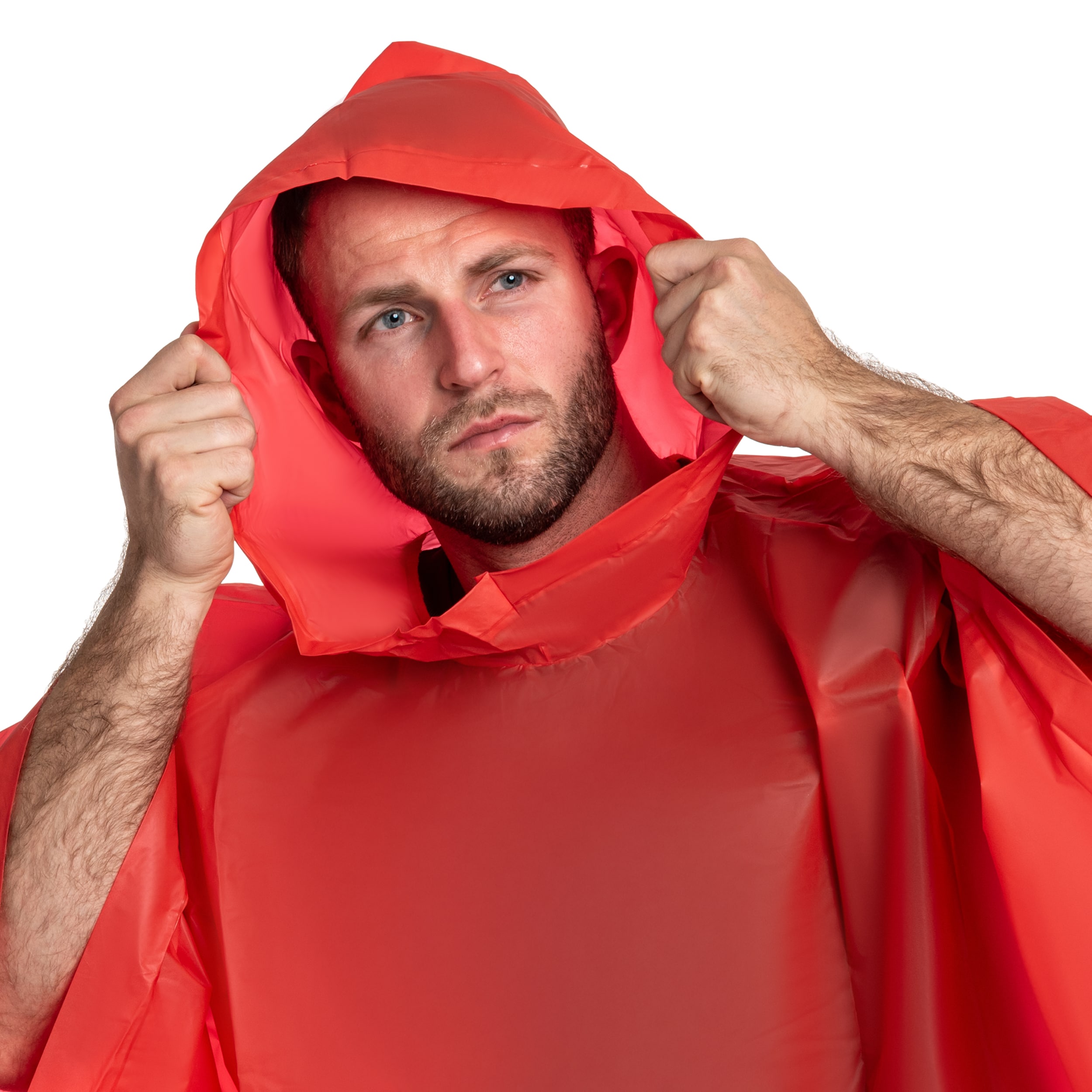 Poncho Outdoor PEVA Highlander - Red
