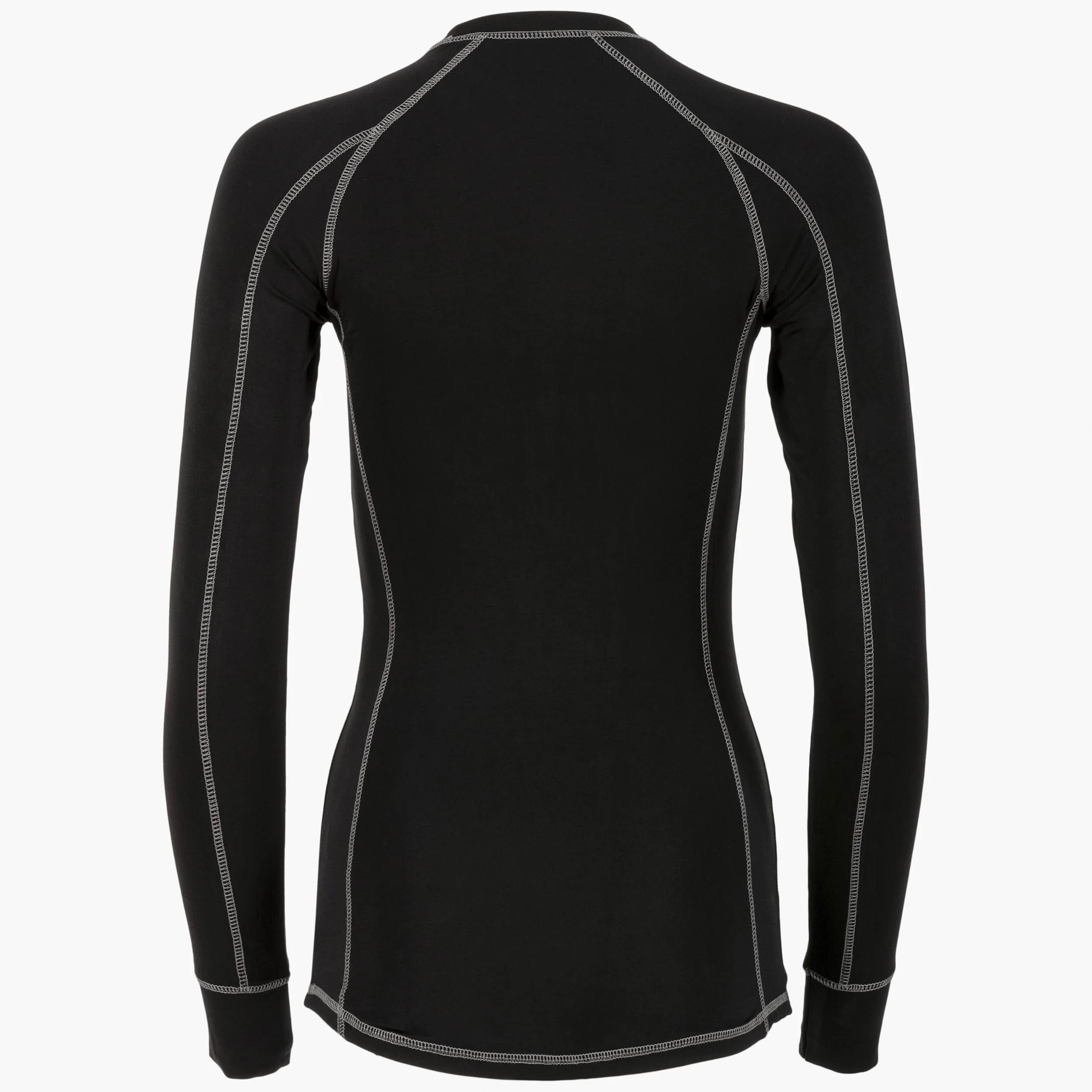 T-shirt thermique pour femmes Outdoor Bamboo Base Layer Long Sleeve 190 Highlander - Black