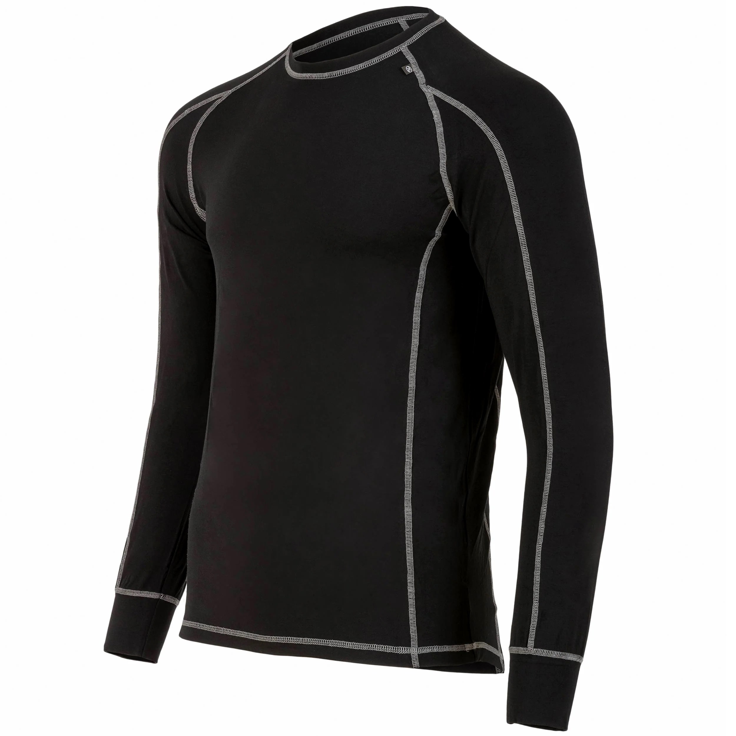 T-shirt thermique Outdoor Bamboo Base Layer Long Sleeve 190 Highlander - Black