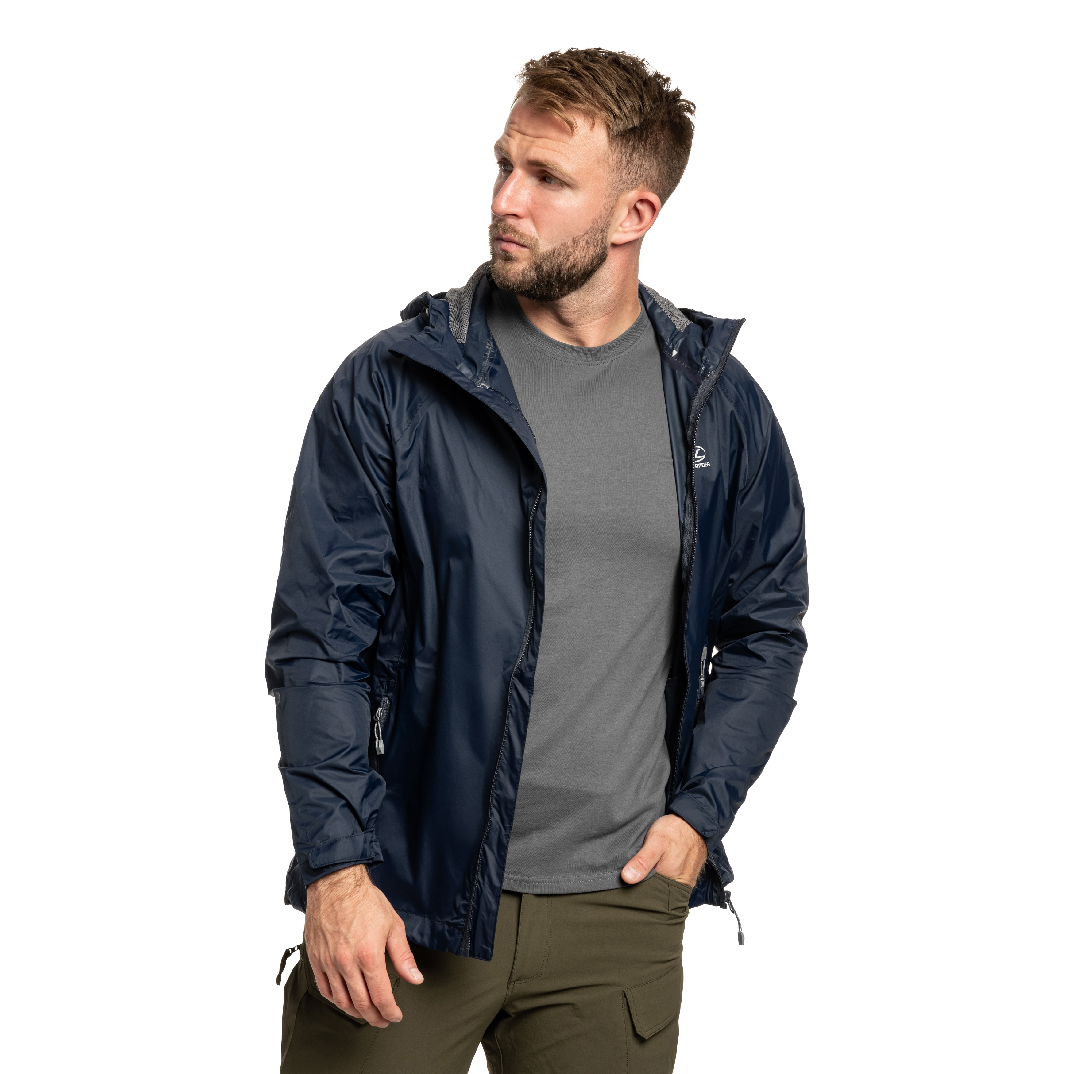 Veste Outdoor Stow & Go Pack Away Highlander - Navy Blue