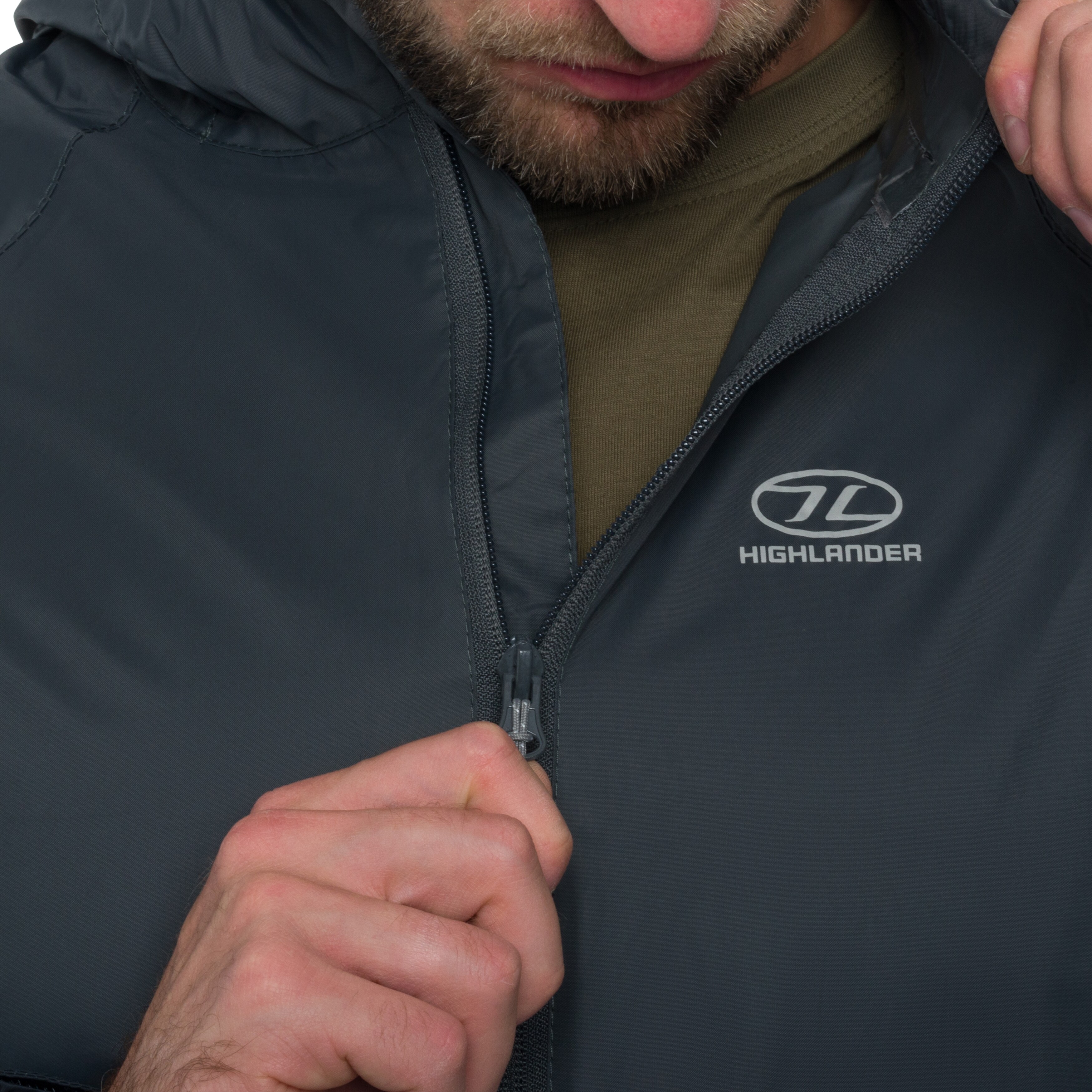 Veste Stow & Go Pack Away Highlander Outdoor - Dark Grey