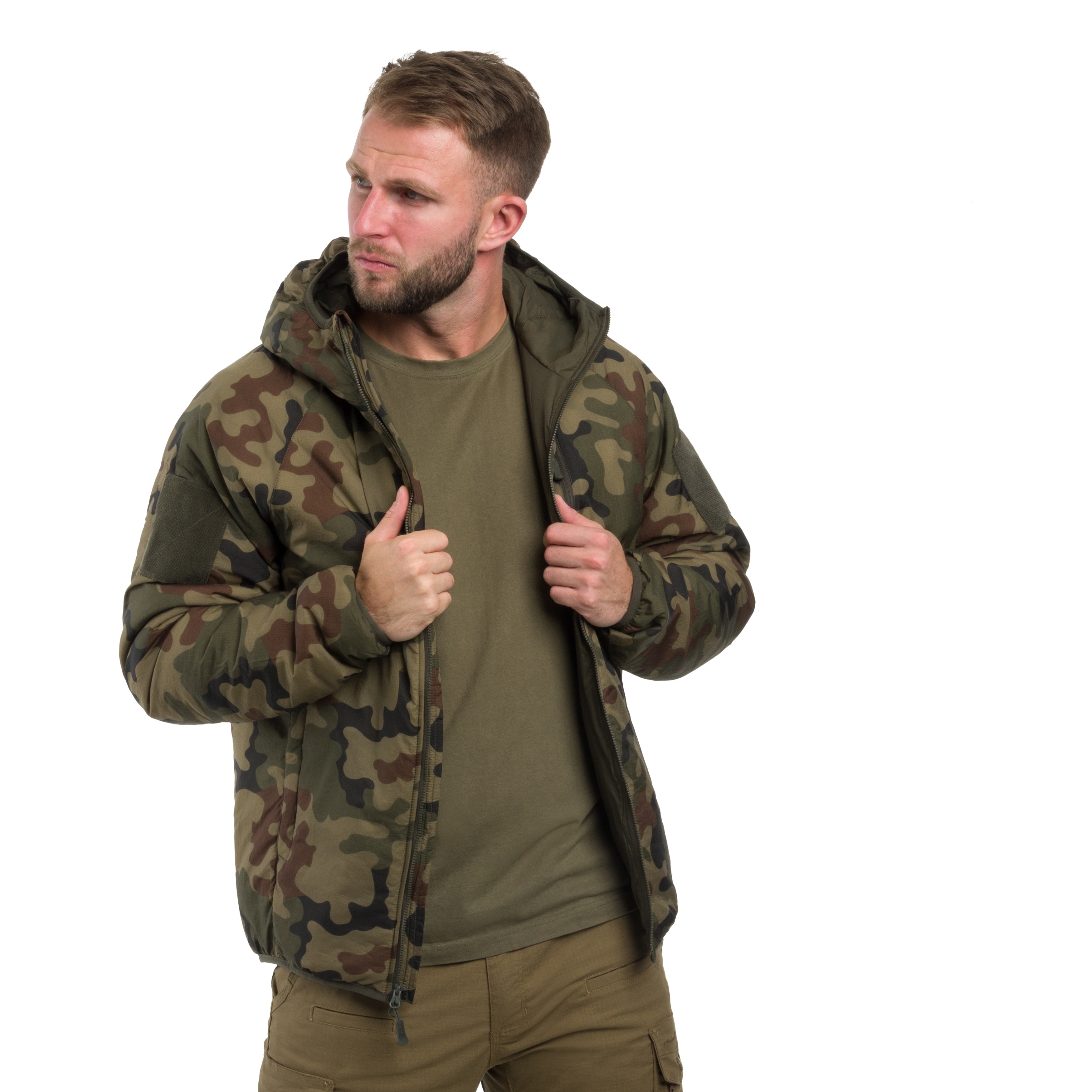 Veste Wolfhound Hoodie Helikon-Tex - wz.93 Pantera PL Woodland