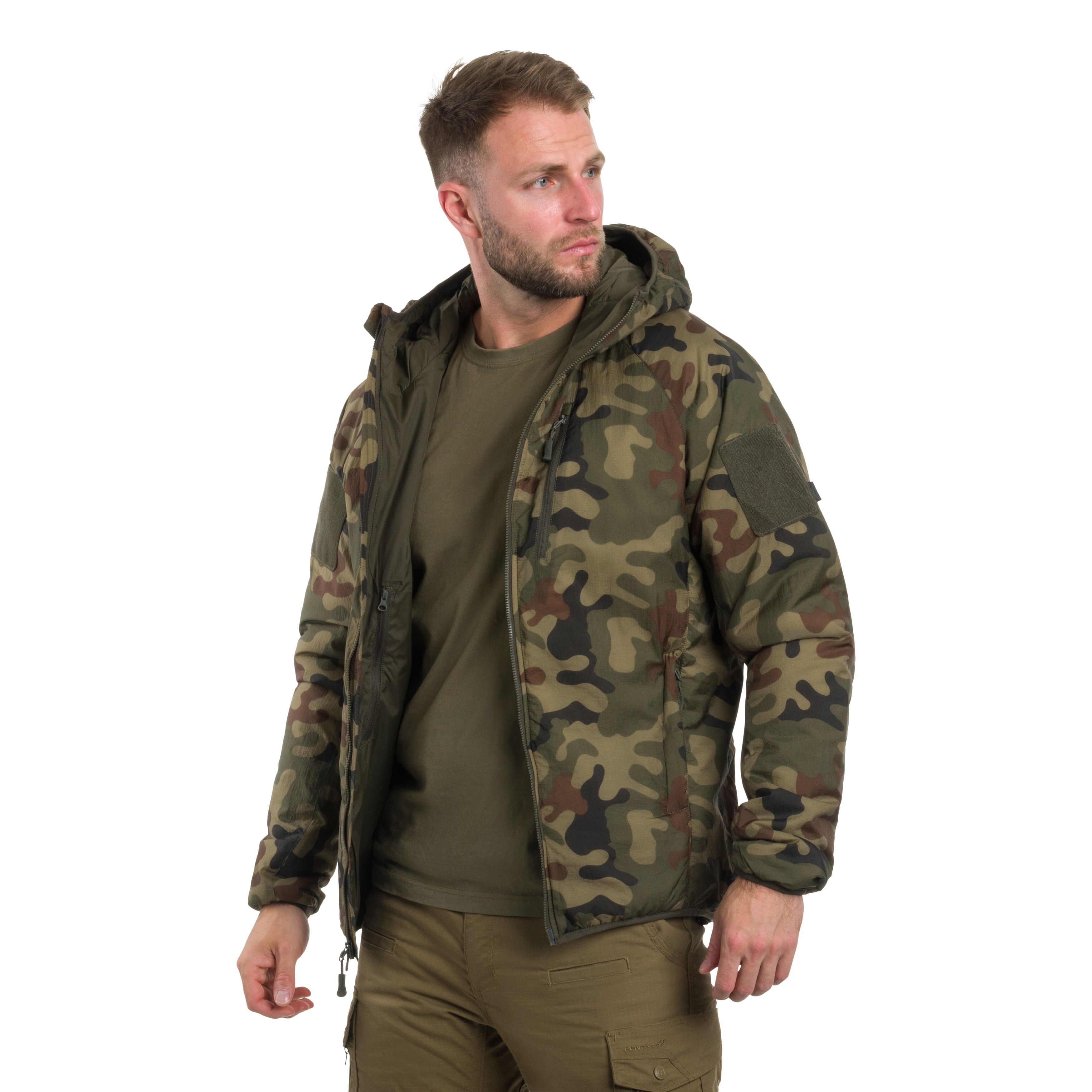 Veste Wolfhound Hoodie Helikon-Tex - wz.93 Pantera PL Woodland