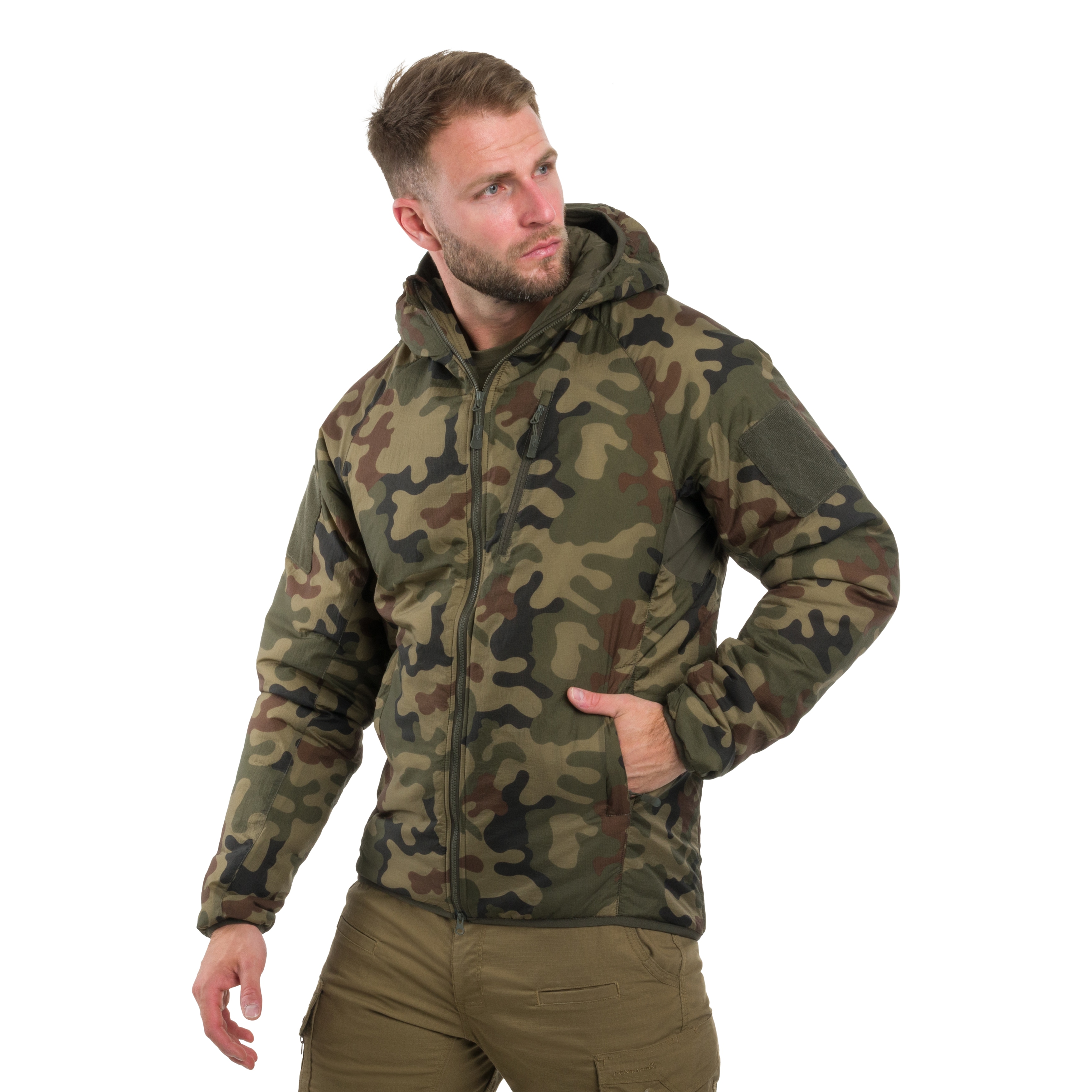 Veste Wolfhound Hoodie Helikon-Tex - wz.93 Pantera PL Woodland