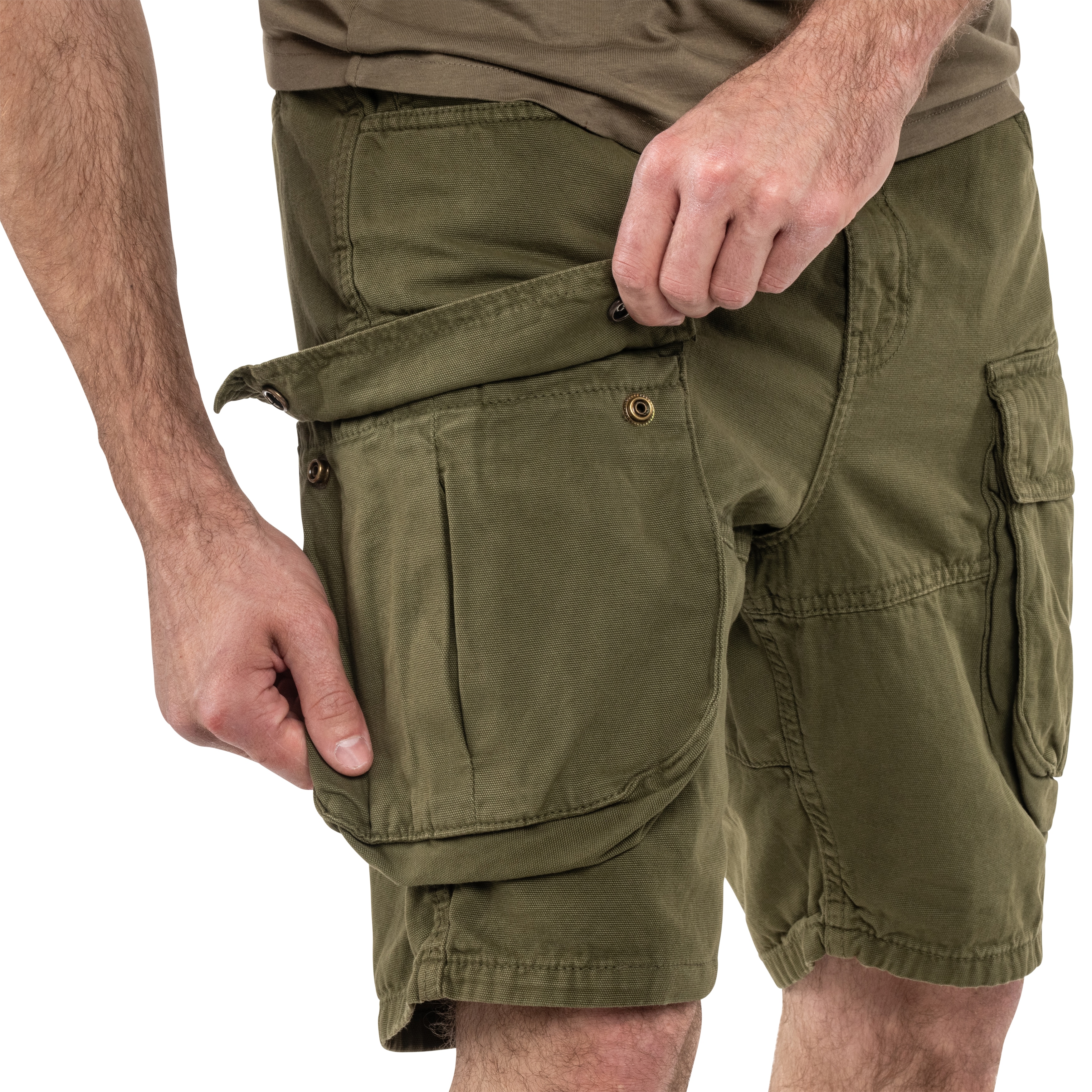 Short Canvas Cargo Alpha Industries - Dark Olive