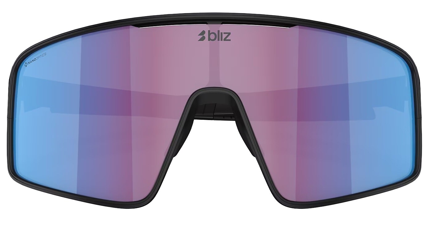 Lunettes de soleil P001 XL Bliz - Matte Black/Rose/Violet Mirror Blue