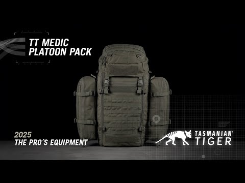 Sac à dos médical Medic Platoon Pack 57 L Tasmanian Tiger - Olive