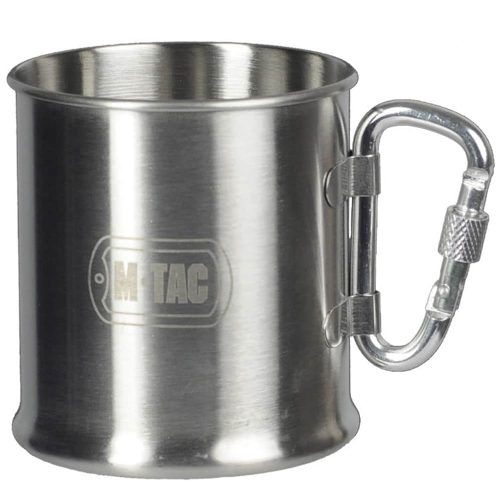 Mug en acier avec mousqueton 0,25 L M-Tac 