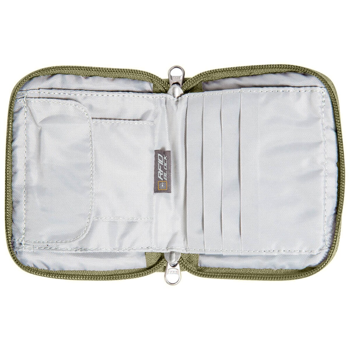 Portfeuille Zip Money Box RFID Block Tatonka - Olive
