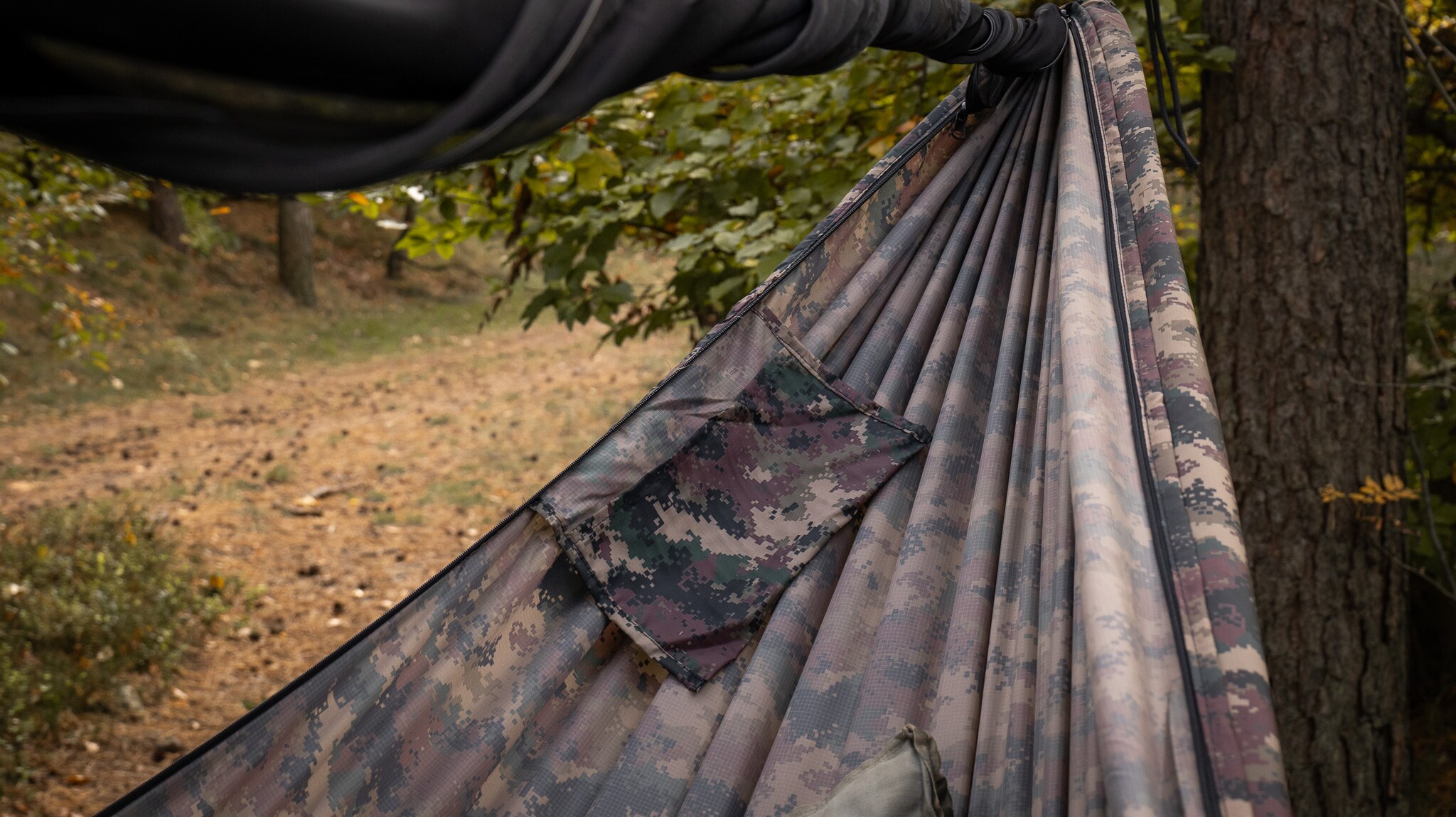 Hamac ultraléger Ważka V2 Double Zip - avec moustiquaire TigerWood - Camo