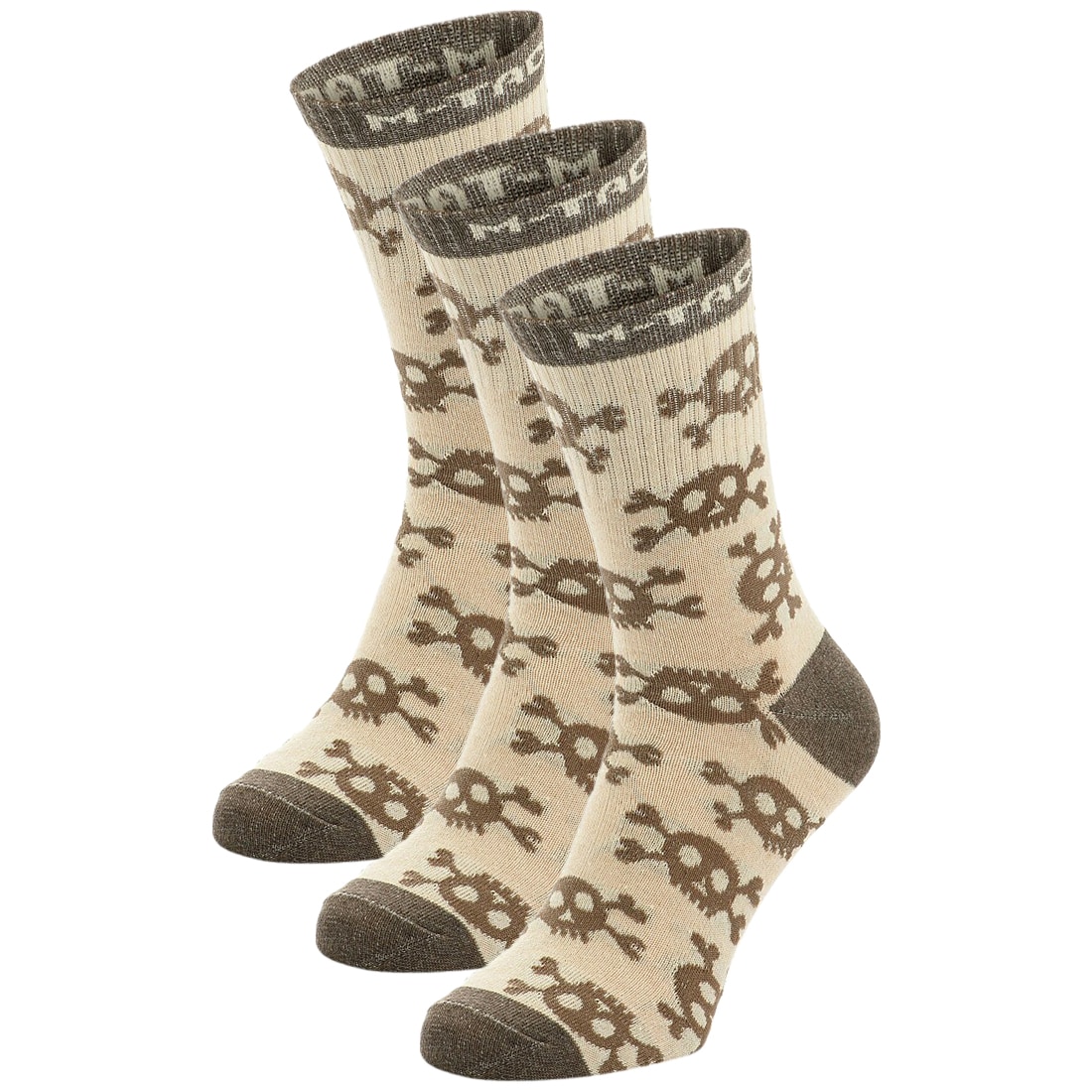 Chaussettes MK.3 Pirate Skull 3 pairs M-Tac - Sand