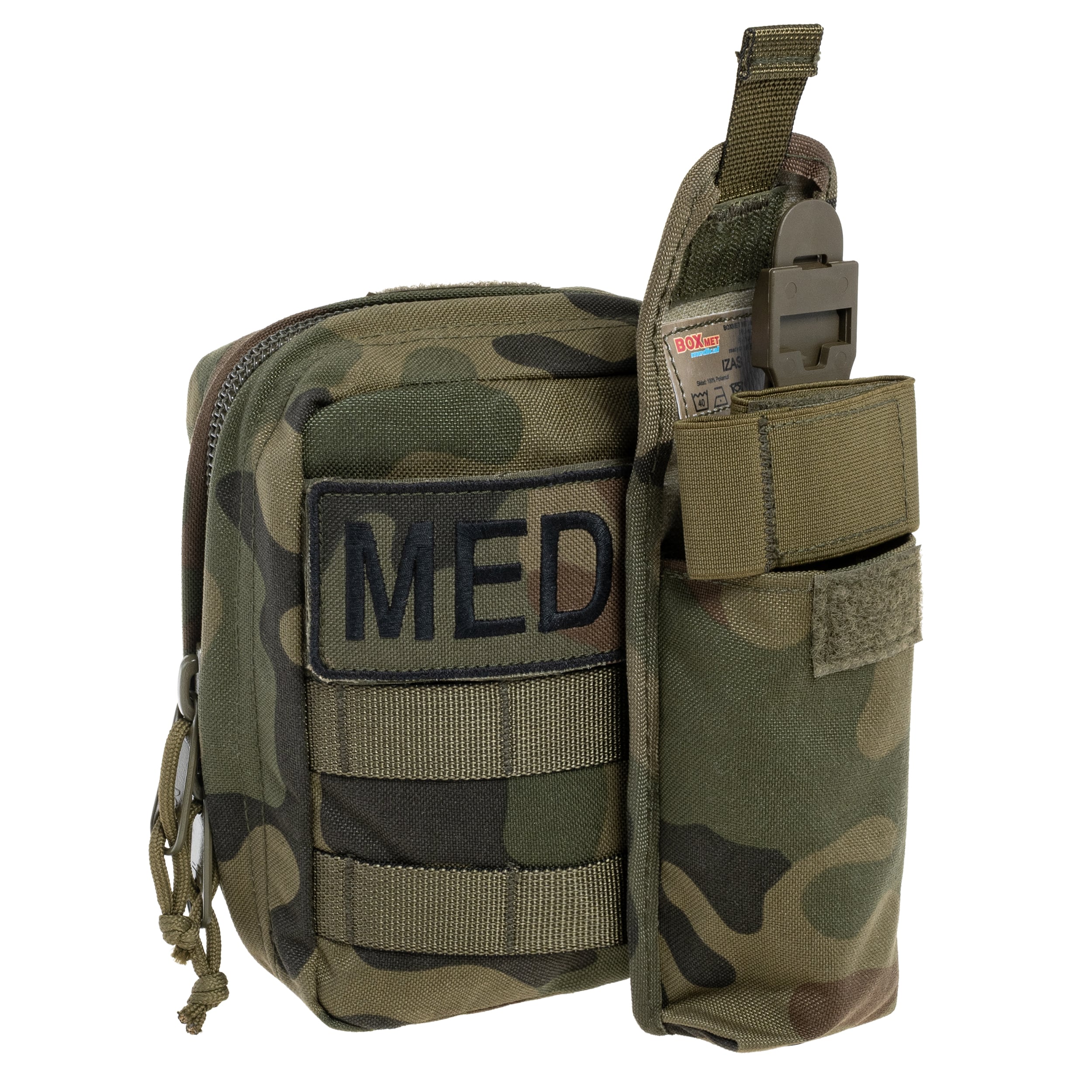 Trousse de secours tactique avec accessoires Version économique IPMED Boxmet Medical - wz.93 Pantera PL Woodland