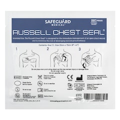 Pansement ventilé Medical Russel Chest Seal Safeguard