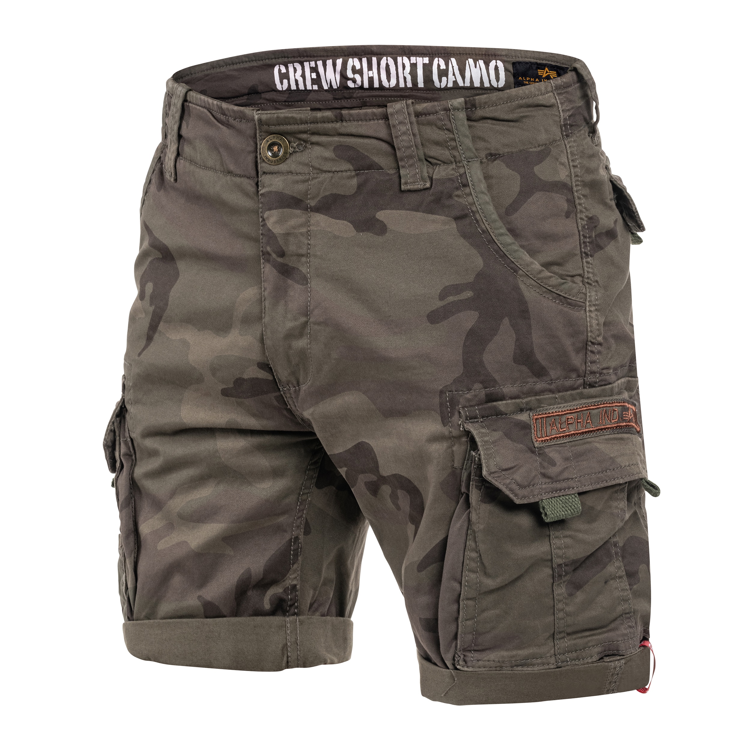 Short Crew Short Alpha Industries - Dark Olive Camo
