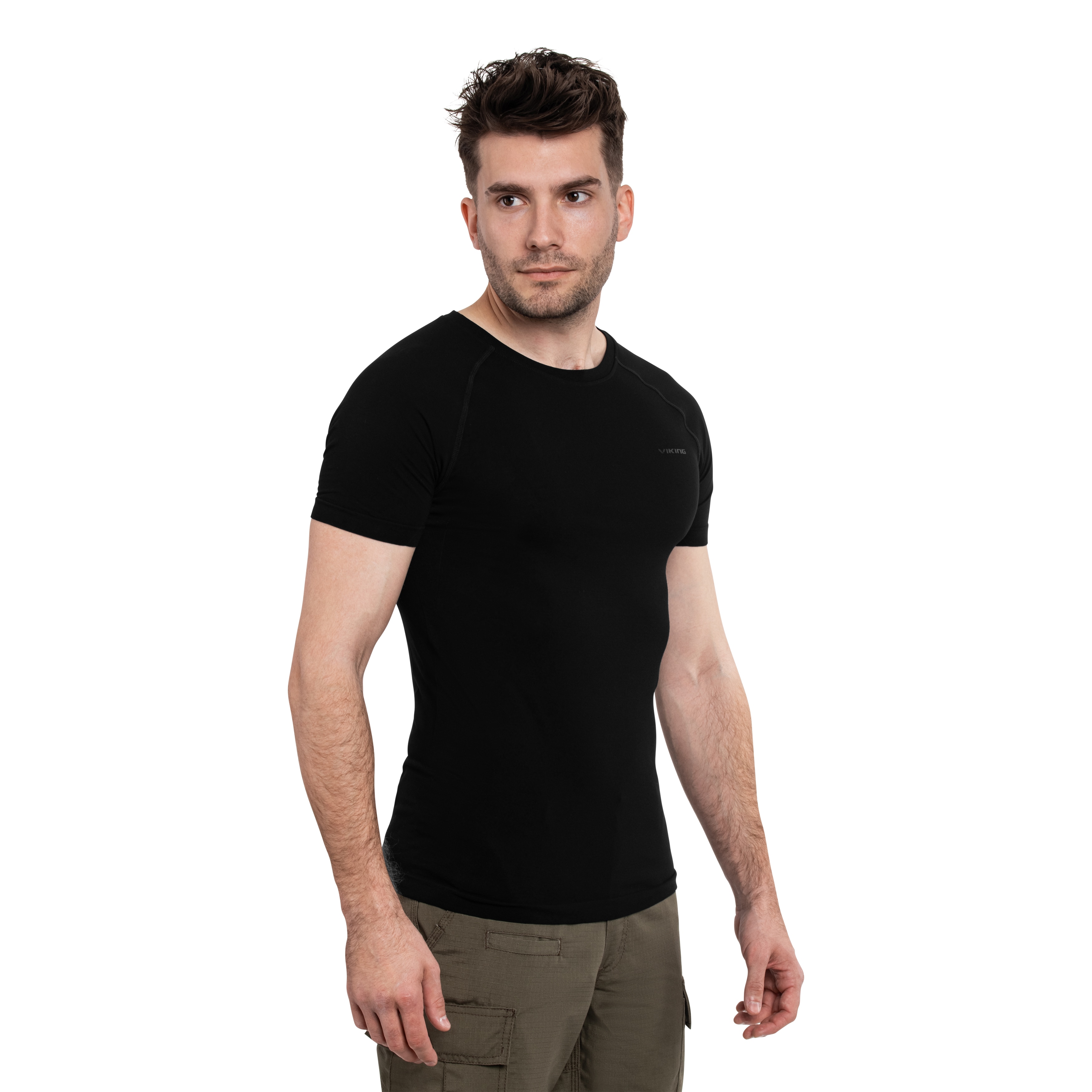 T-shirt Lockness Viking Bamboo - Black