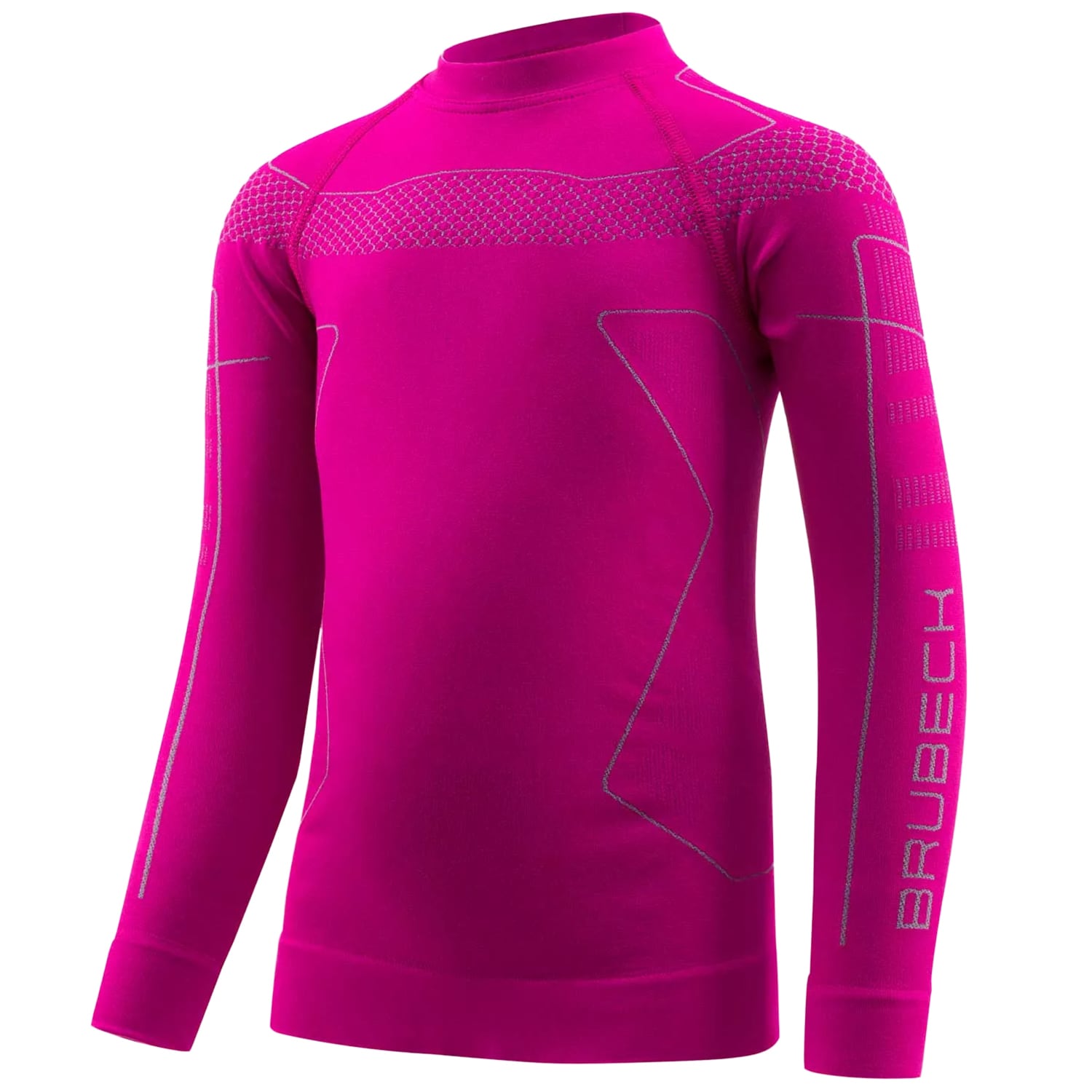 T-shirt thermoactif pour enfants Thermo Kids Brubeck - Fuchsia