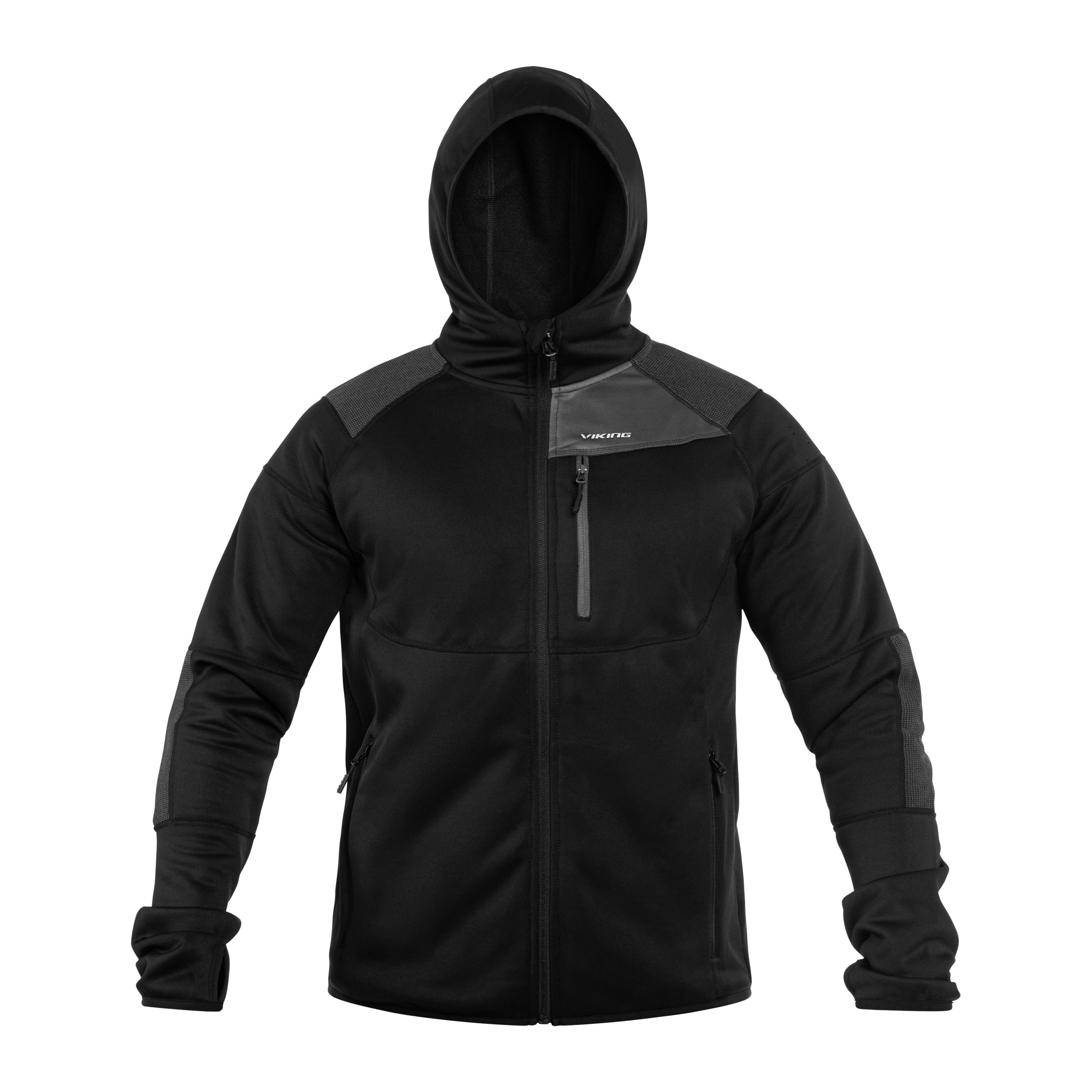 Sweatshirt  Yosemite Hoodie Man Viking - Black