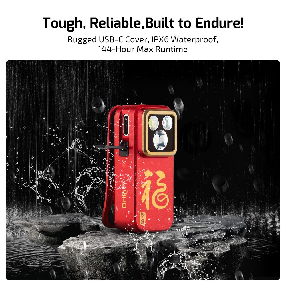 Lampe de poche rechargeable 500 lumens Oclip Pro Fortune Snake Special Edition Olight