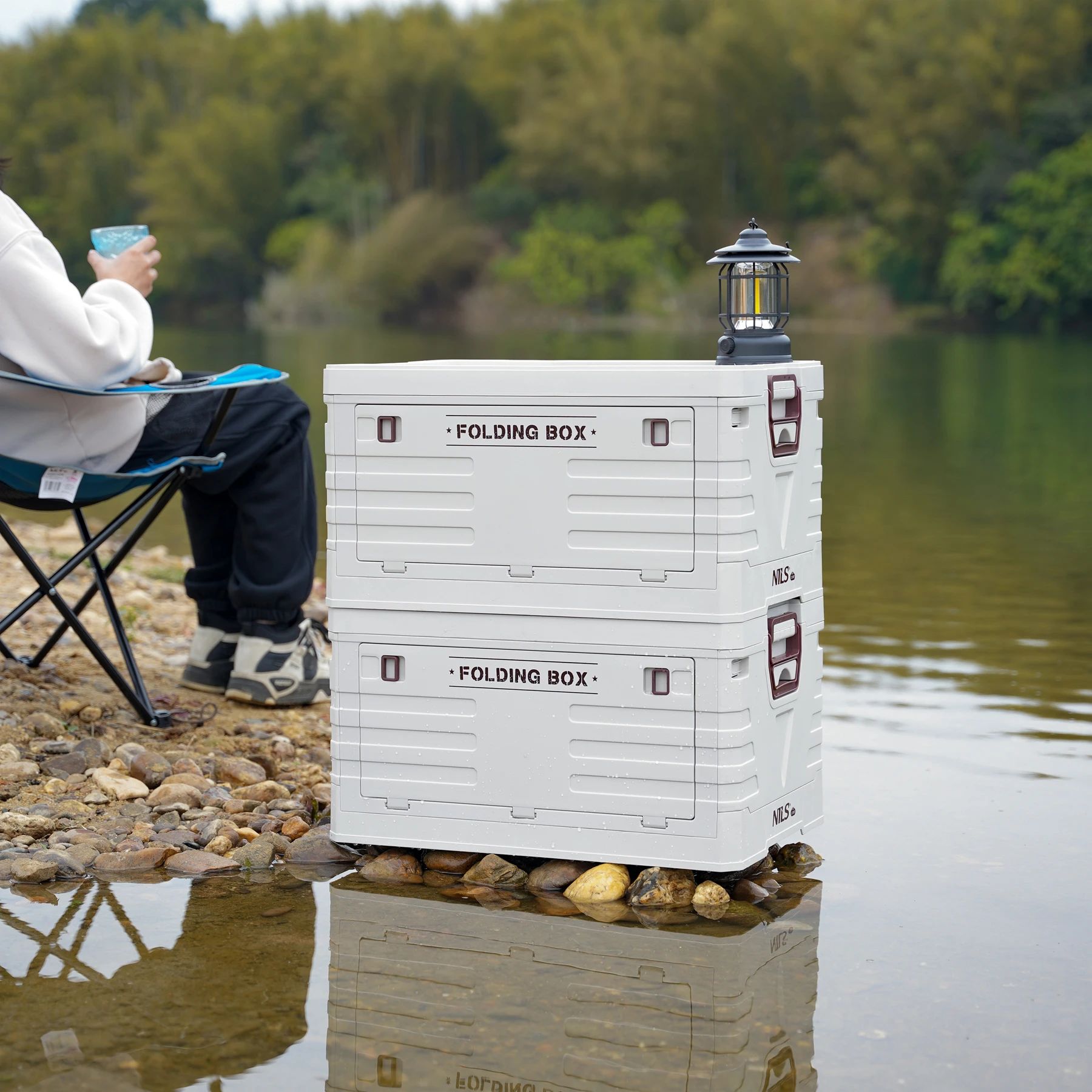 Caisse de transport NCB4004 Nils Camp 50 l - Blanc