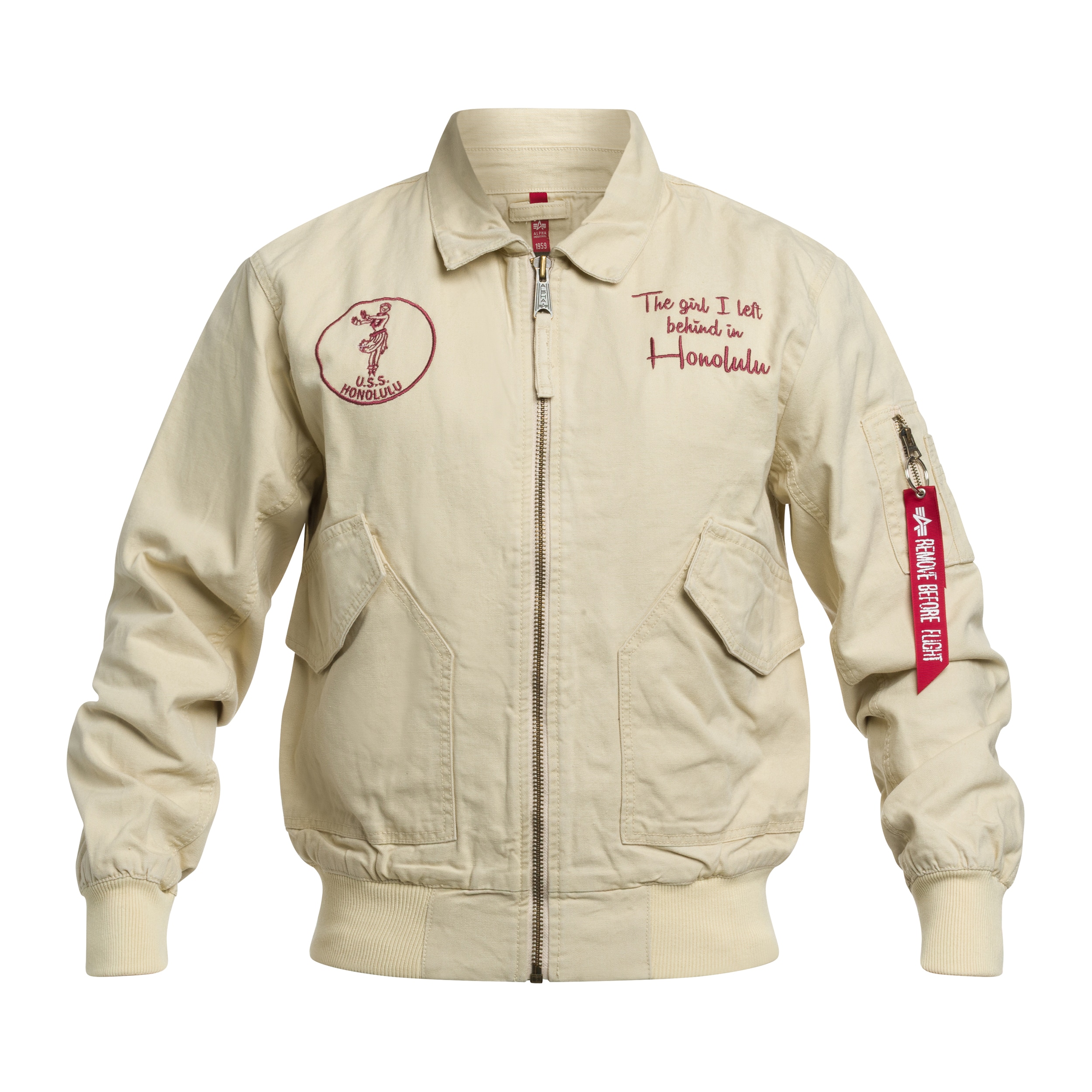 Veste CWU-45 Canvas Honolulu Alpha Industries - Vintage White