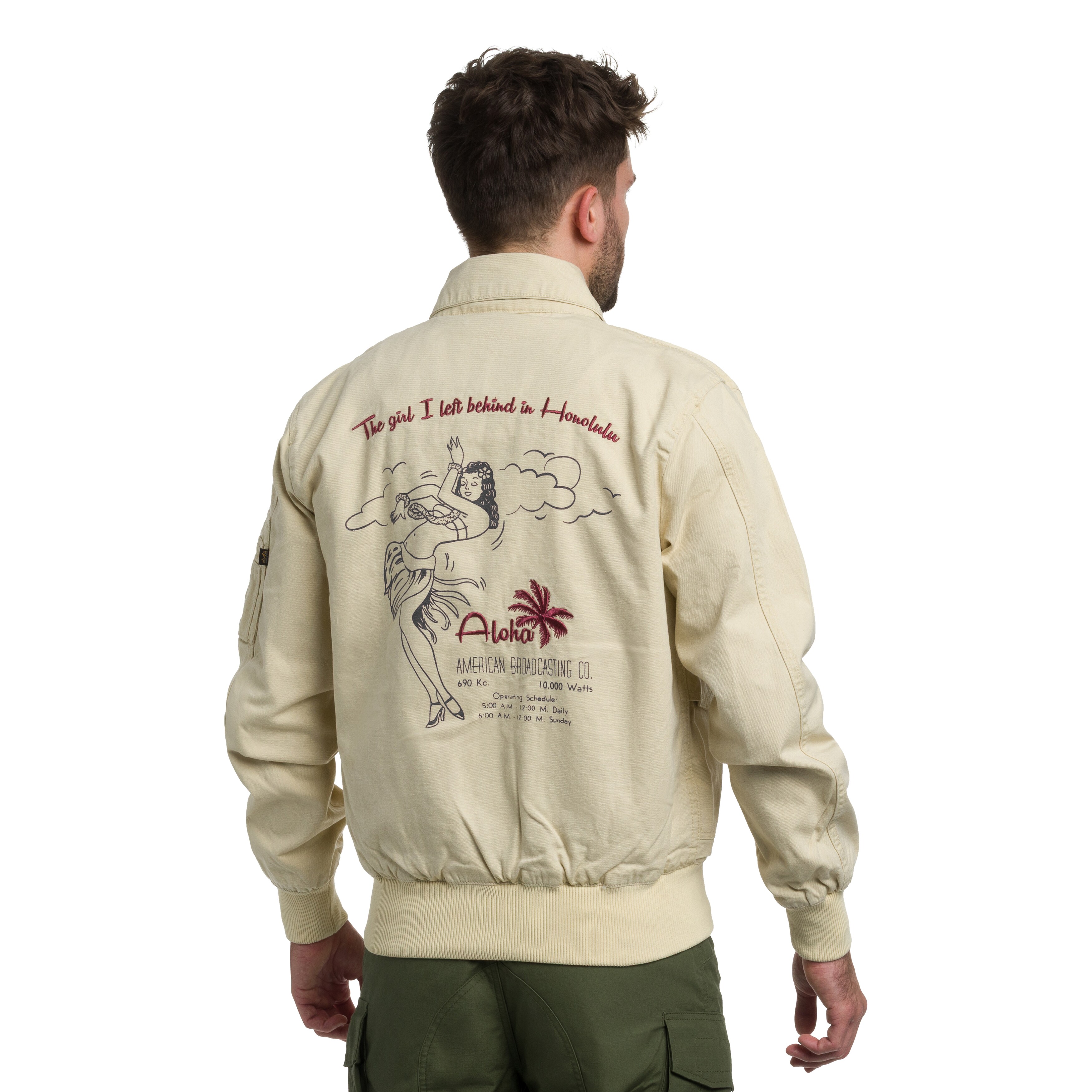 Veste CWU-45 Canvas Honolulu Alpha Industries - Vintage White