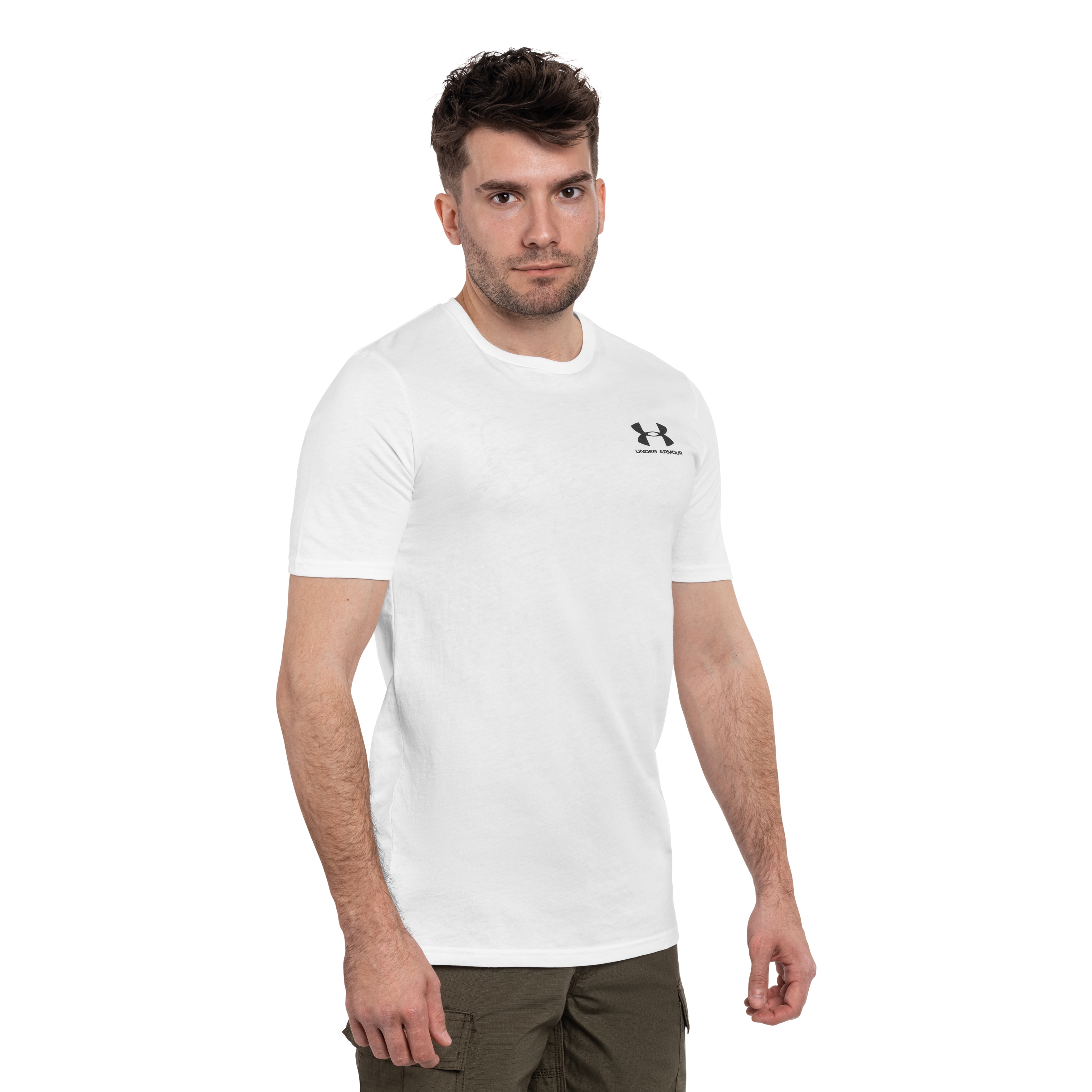 T-shirt Left Chest Logo Under Armour  - White