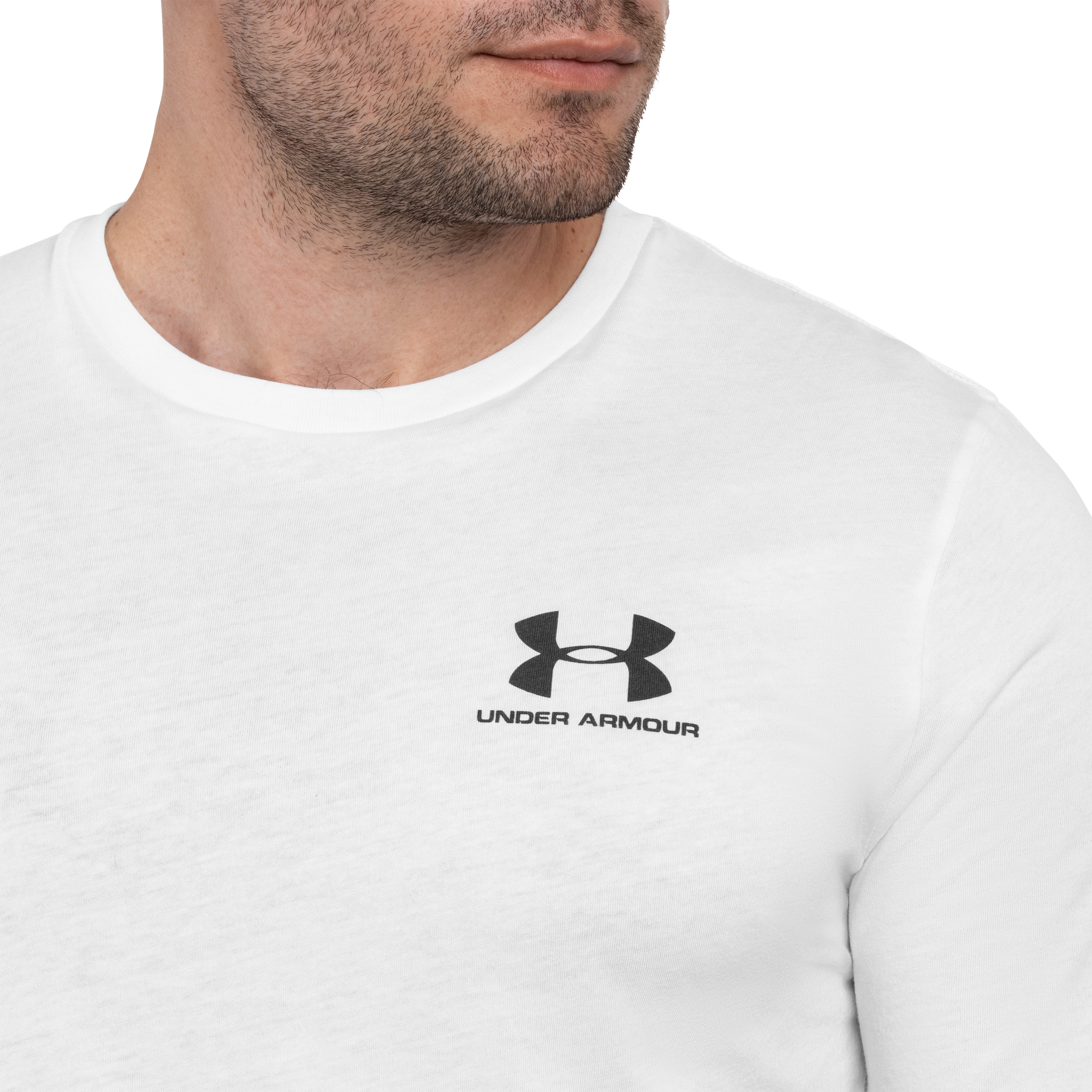 T-shirt Left Chest Logo Under Armour  - White