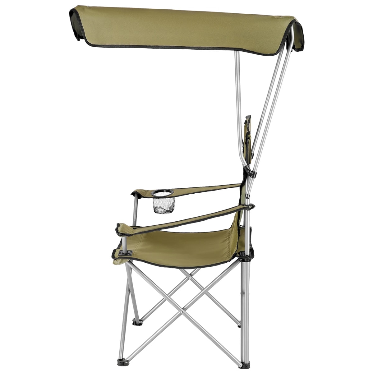 Chaise touristique NC3087 avec visière - Vert Nils Camp