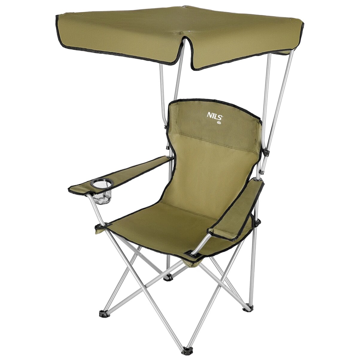 Chaise touristique NC3087 avec visière - Vert Nils Camp