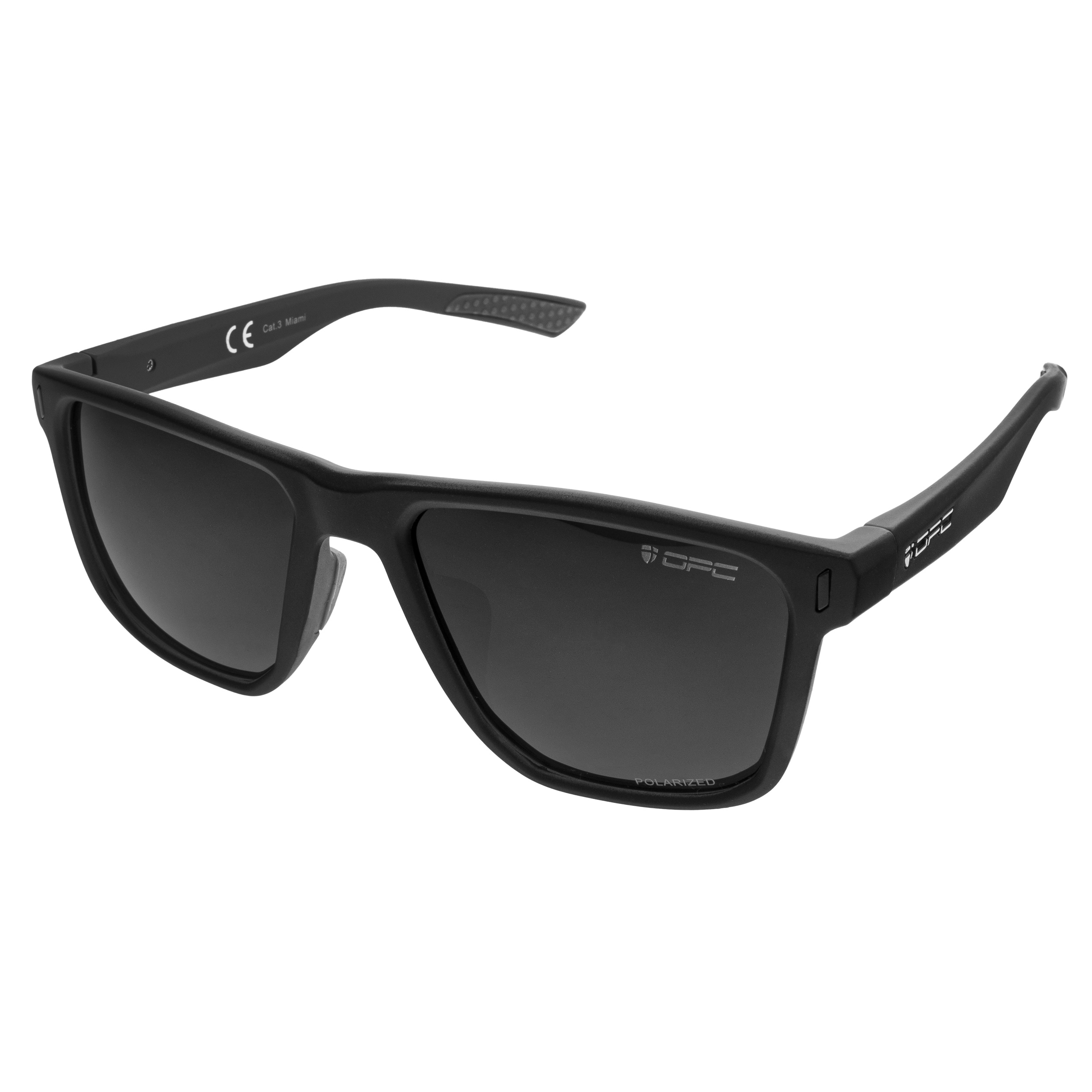 Lunettes de soleil Lifestyle Miami OPC - Matt Black/Smoke avec polarisation