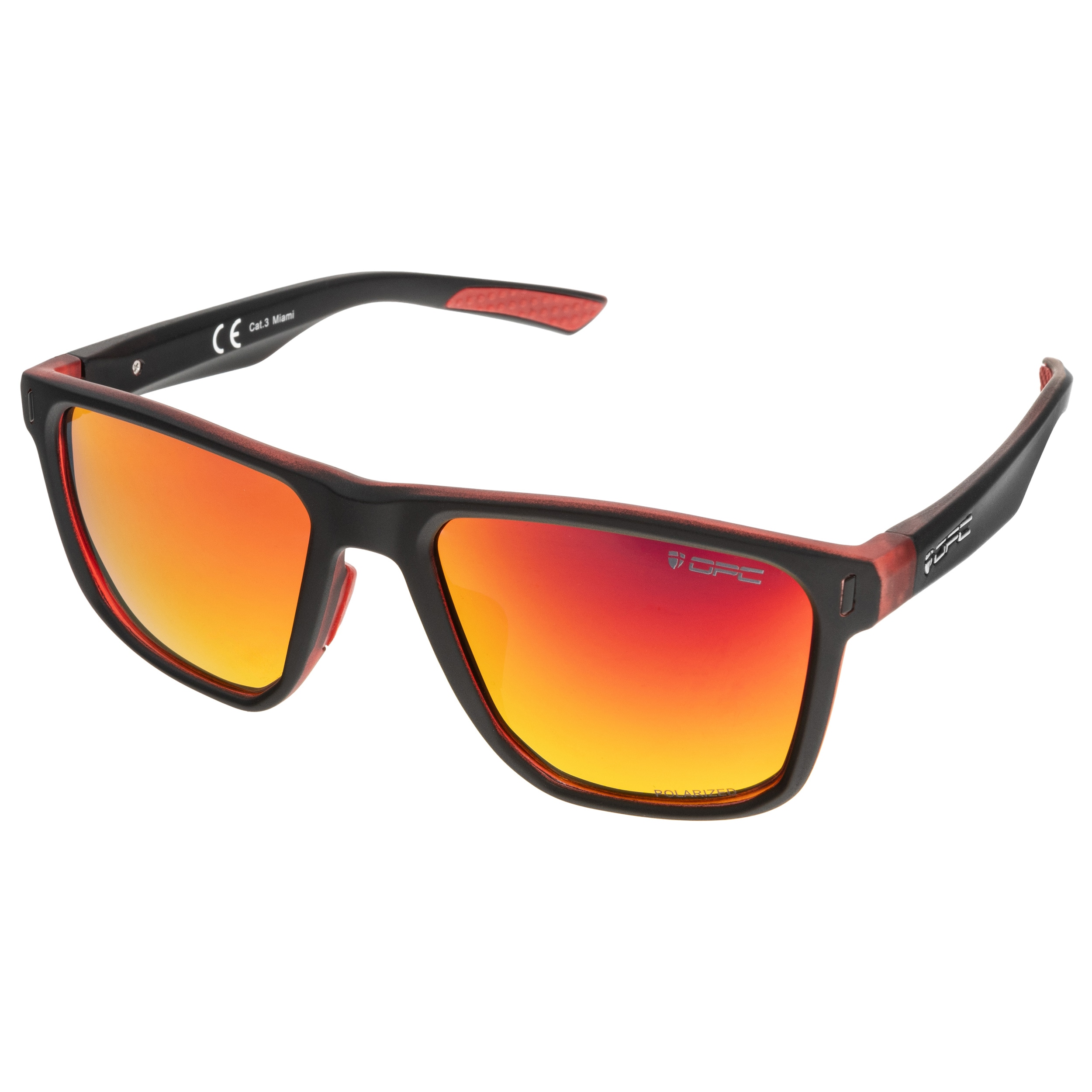 Lunettes de soleil polarisées Lifestyle Miami OPC - Matt/Black Red Revo