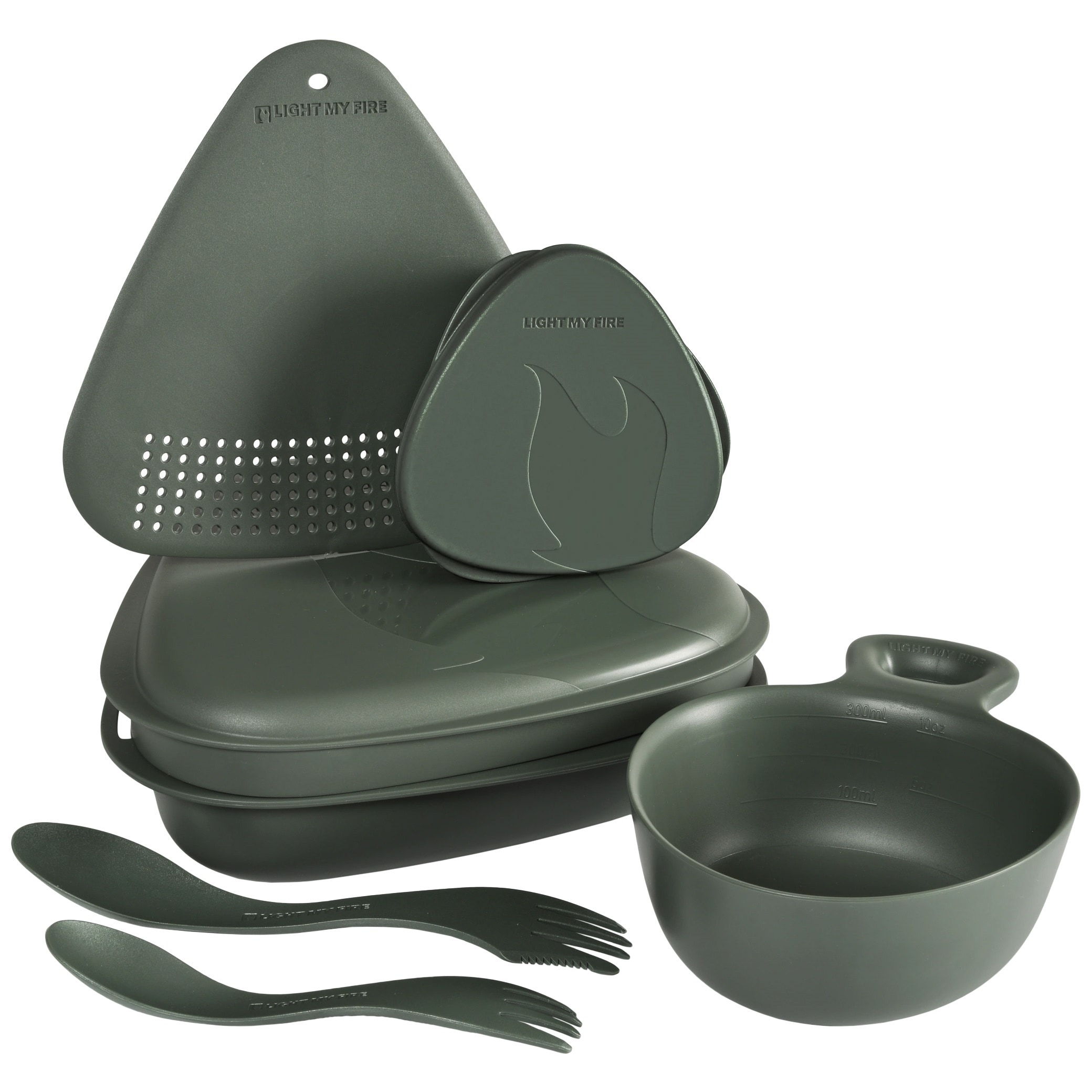 Set de vaisselle Outdoor MealKit 2.0 Light My Fire - Sagegreen