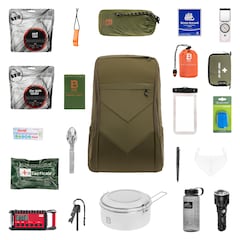 Sac à dos d'évacuation avec équipement Bail Out Bag 25 L Helikon - Adaptive Green V2