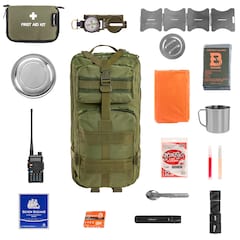 Sac à dos d'évacuation  Assault Recon 40 L Large V2 - avec équipement Olive - Badger Outdoor