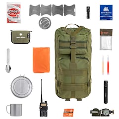 Sac à dos d'évacuation Recon 40 L Large V2 - avec équipement Badger Outdoor - Olive