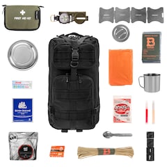 Sac à dos d'évacuation Assault Recon 40 L Medium V2 - avec équipement  Badger Outdoor - Black